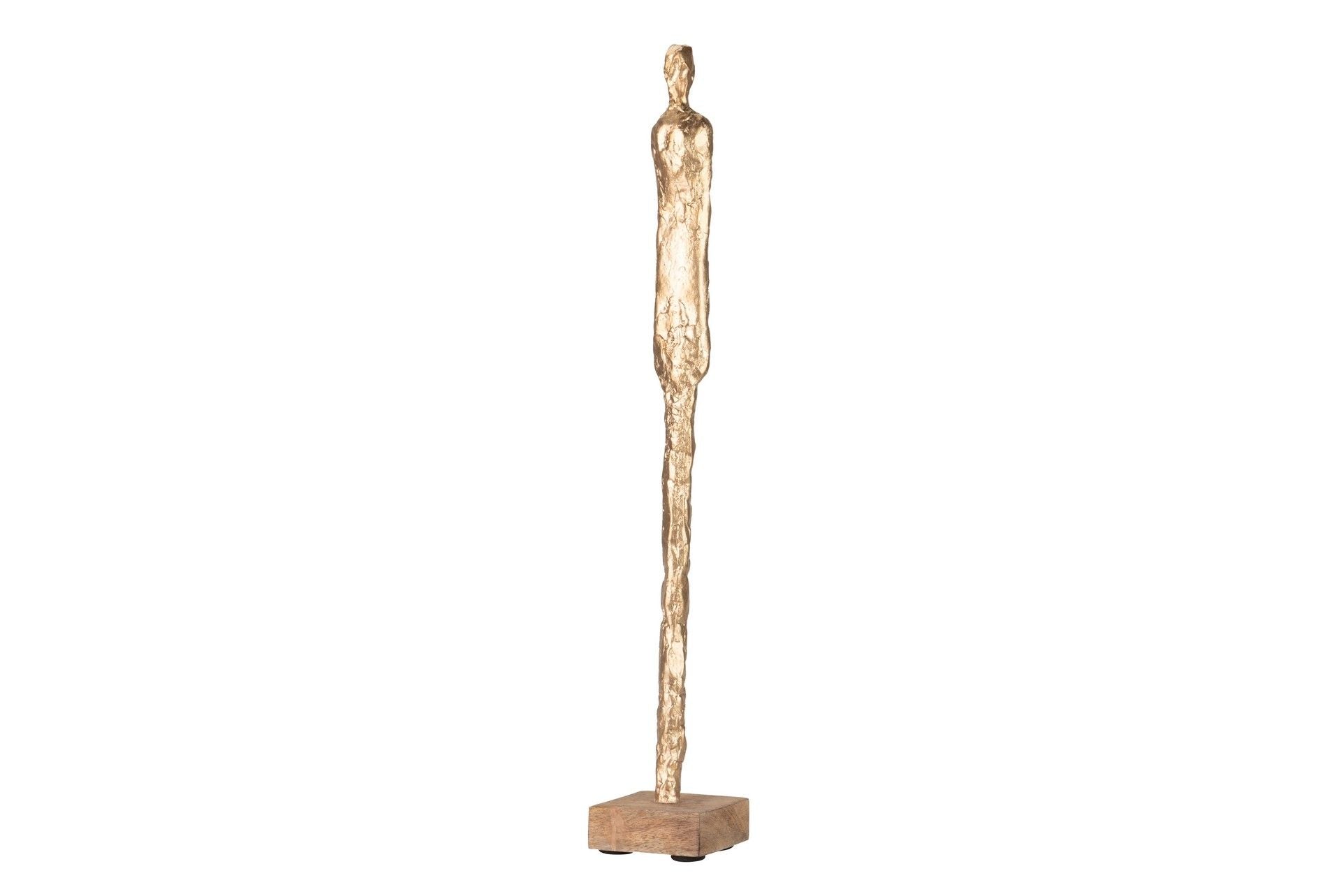 FIGURA HOMBRE POLIRESINA MADERA MANGO 9x9x61 CM