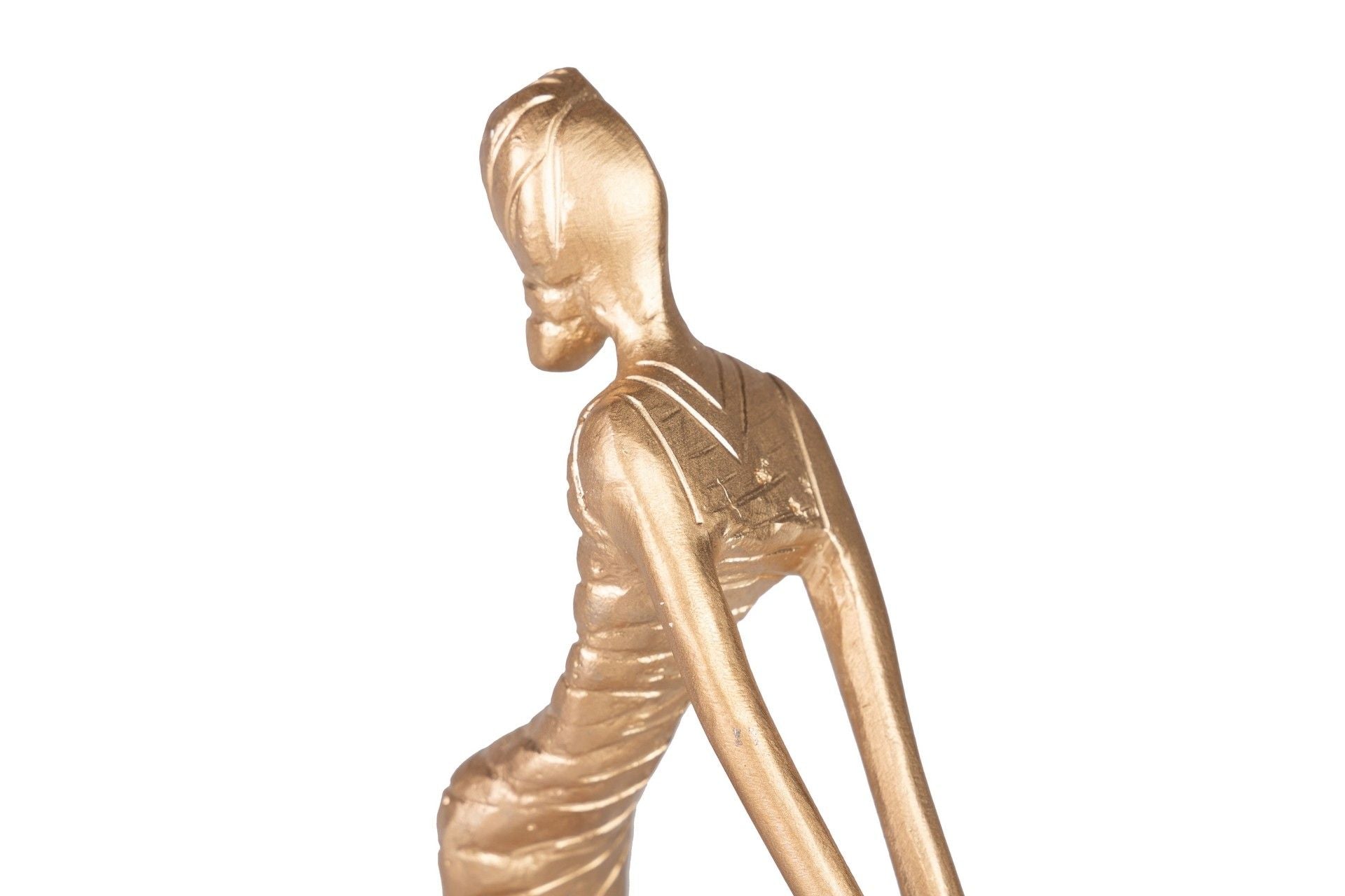 FIGURA MÃE E FILHO ALUMÍNIO MDF 19x8x33 CM