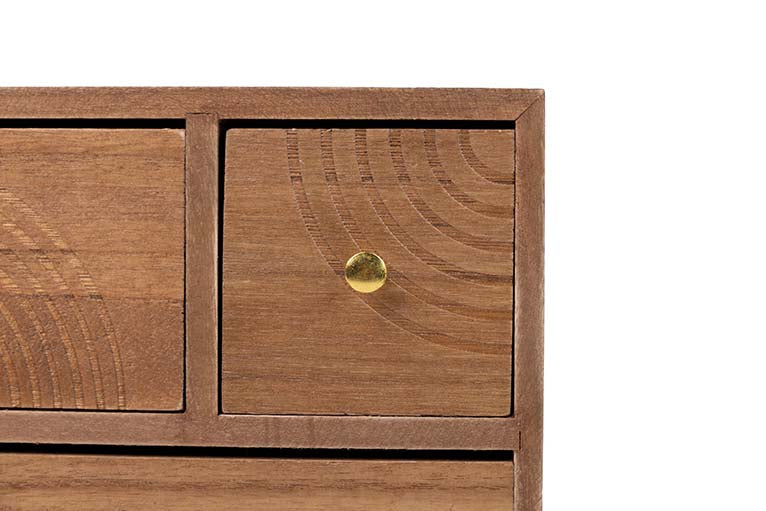 NATURAL CARVED WOOD JEWELRY BOX 27x11x17 CM