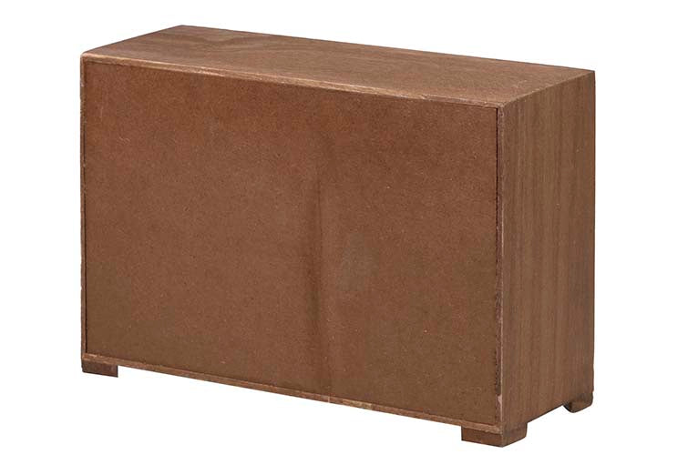 NATURAL CARVED WOOD JEWELRY BOX 27x11x17 CM