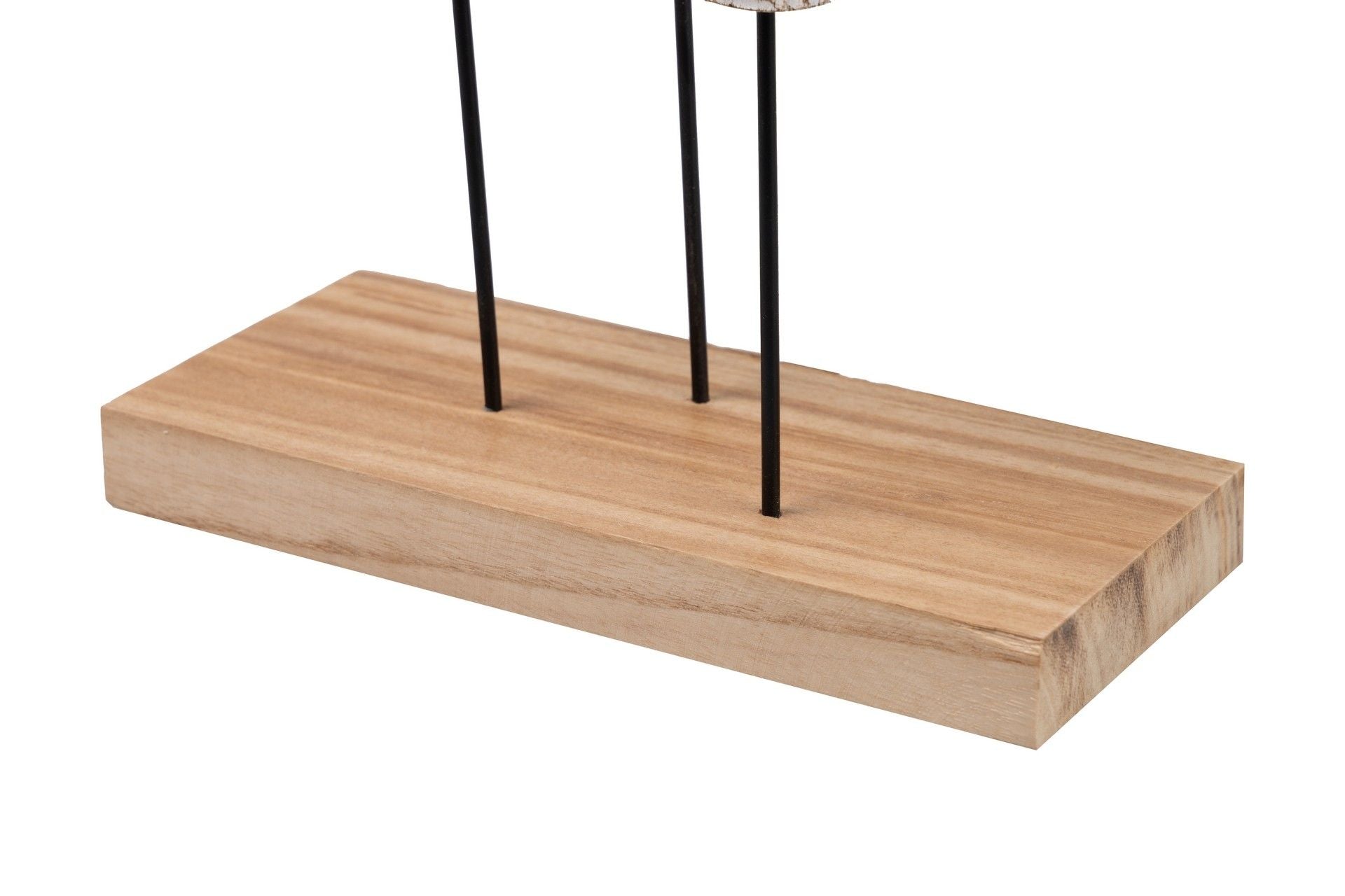 FIGURA DECORATIVA EM MADEIRA PRETA NATURAL 25x11x41 CM