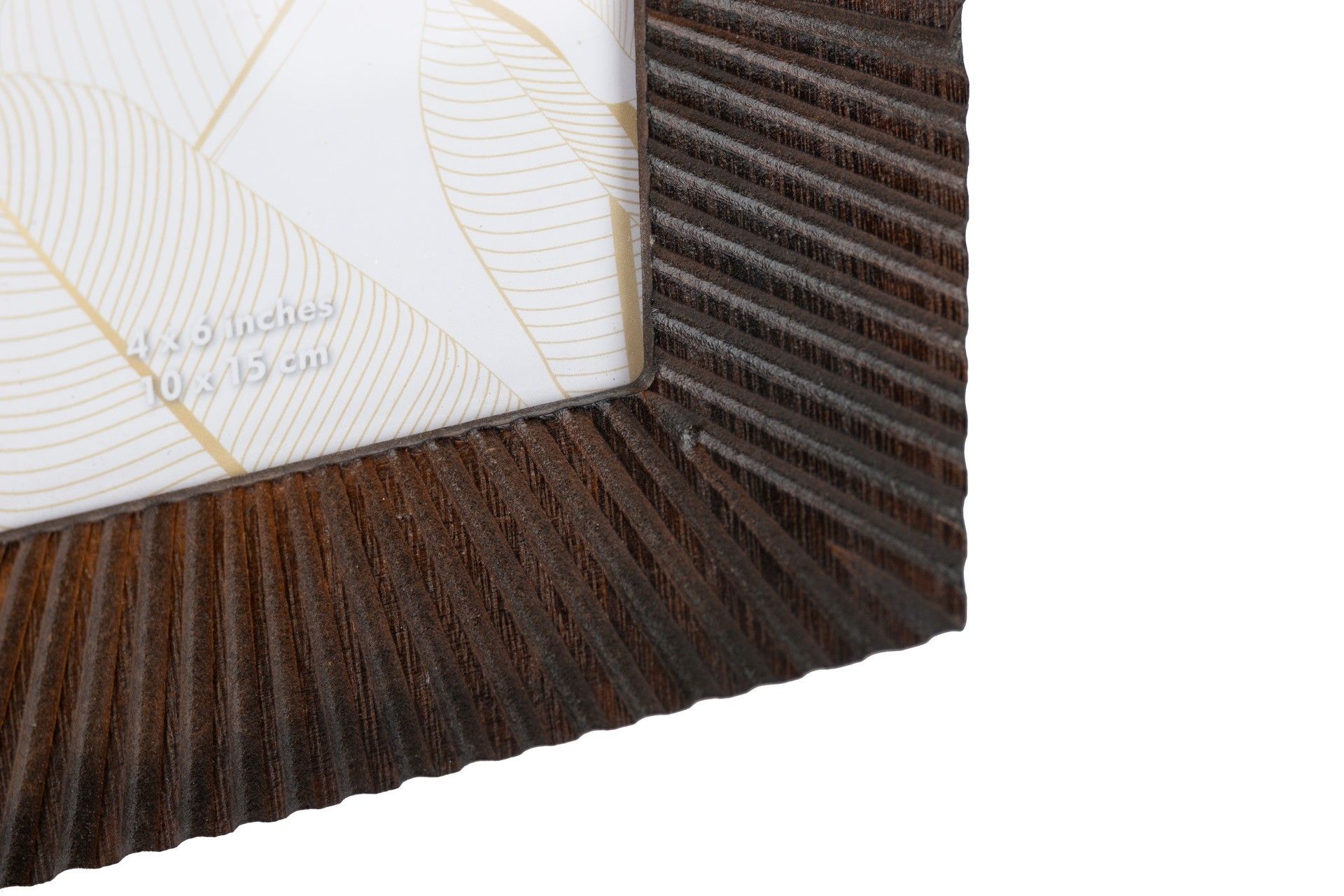 PORTAFOTOS MADERA TALLADA NATURAL 10x15 CM - Min.2 uds