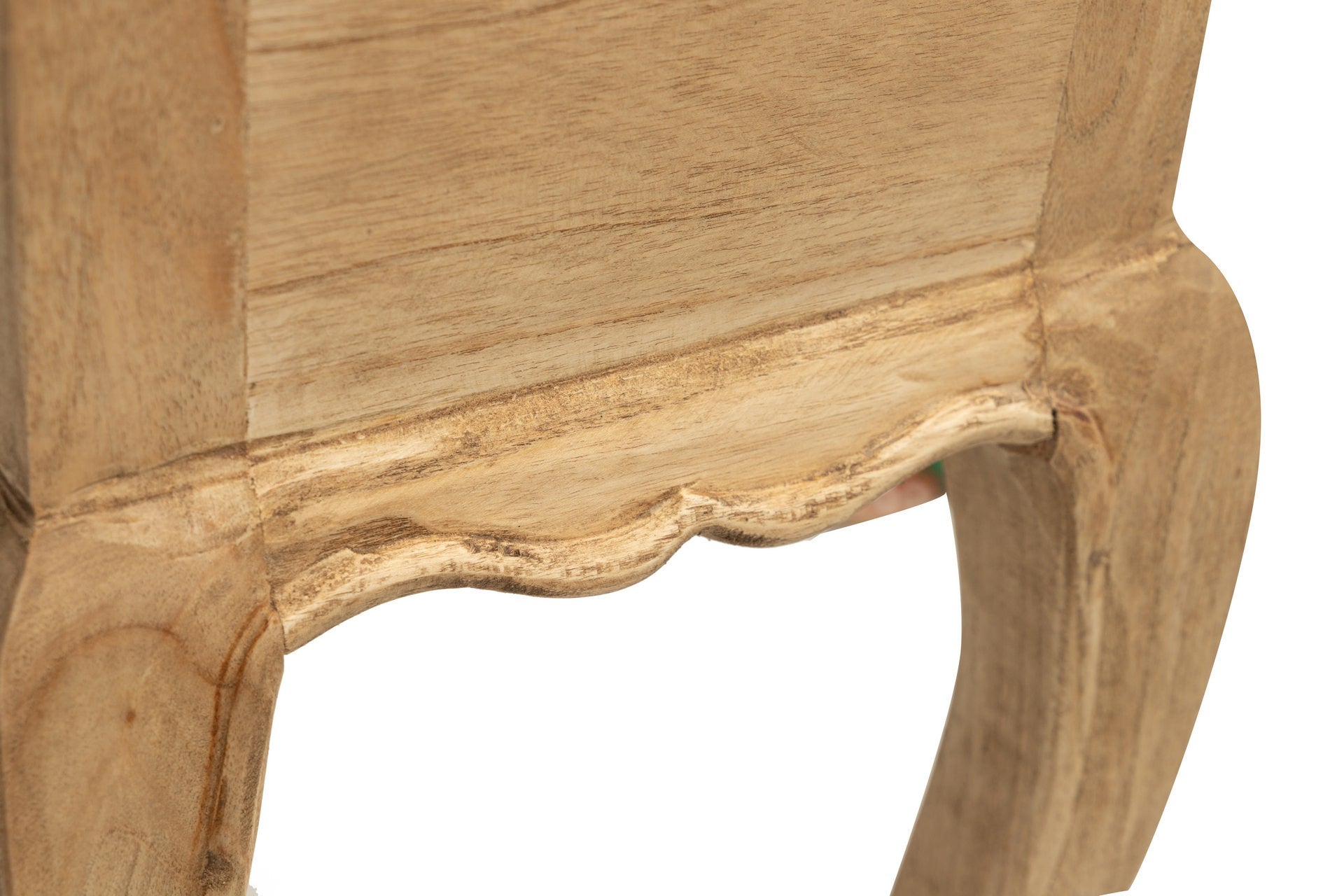 CONSOLA 2 CAJONES MADERA MINDI MARRON 85x30x80 CM