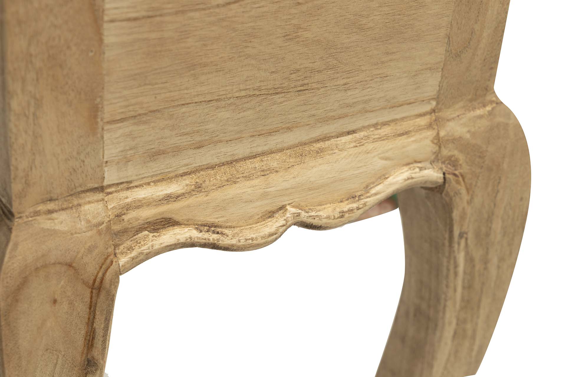 CONSOLA 2 CAJONES MADERA MINDI MARRON 85x30x80 CM