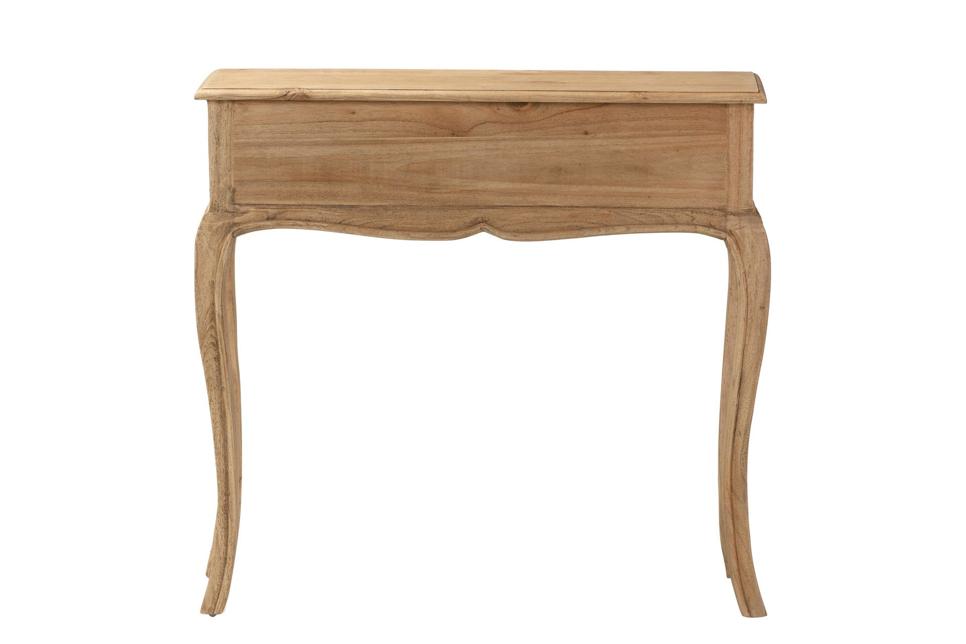 CONSOLA 2 CAJONES MADERA MINDI MARRON 85x30x80 CM