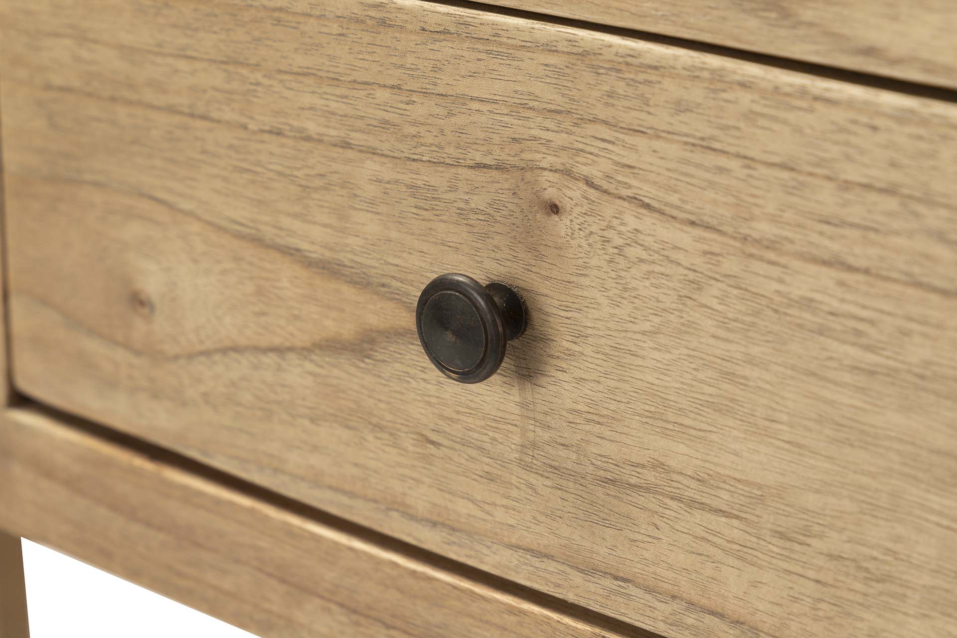CONSOLA 3 CAJONES MADERA MINDI MARRON 120x30x80 CM