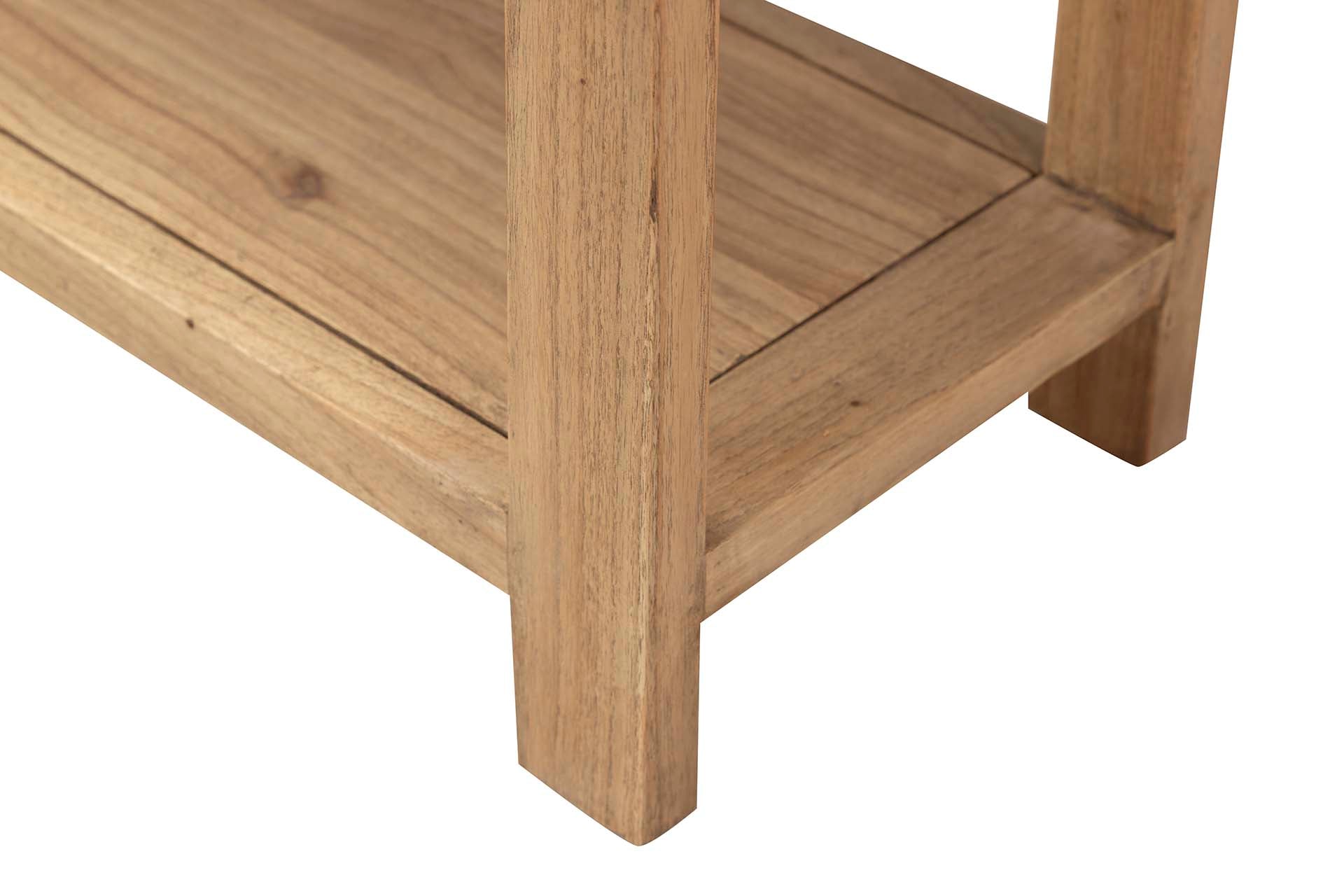 CONSOLA 3 CAJONES MADERA MINDI MARRON 120x30x80 CM