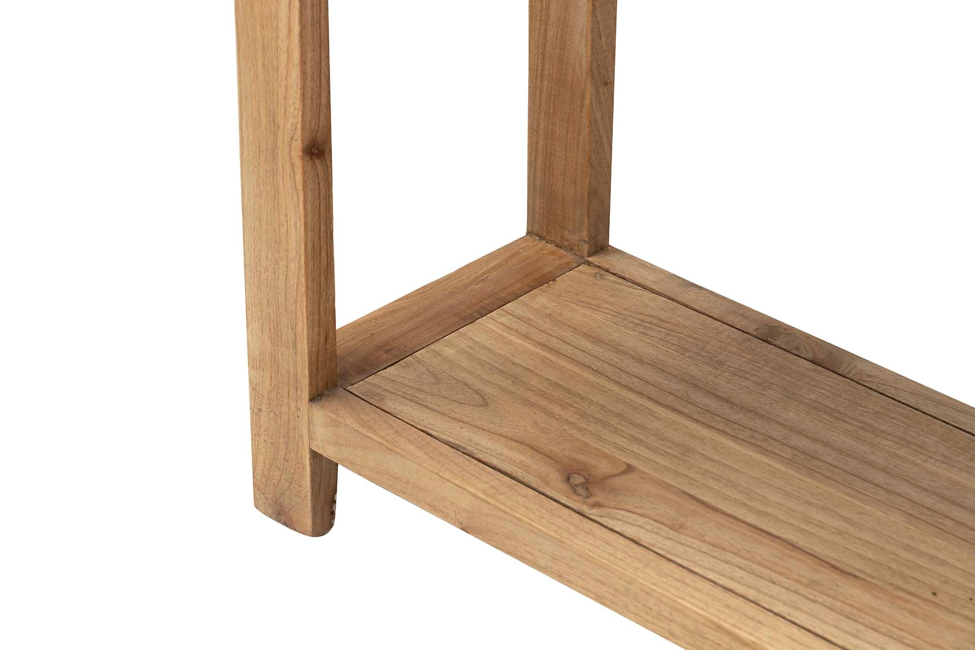 CONSOLA 3 CAJONES MADERA MINDI MARRON 120x30x80 CM