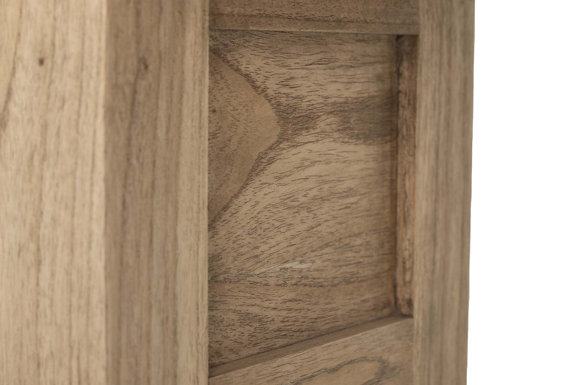 CONSOLA 2 CAJONES MADERA MINDI MARRON 90x30x80 CM