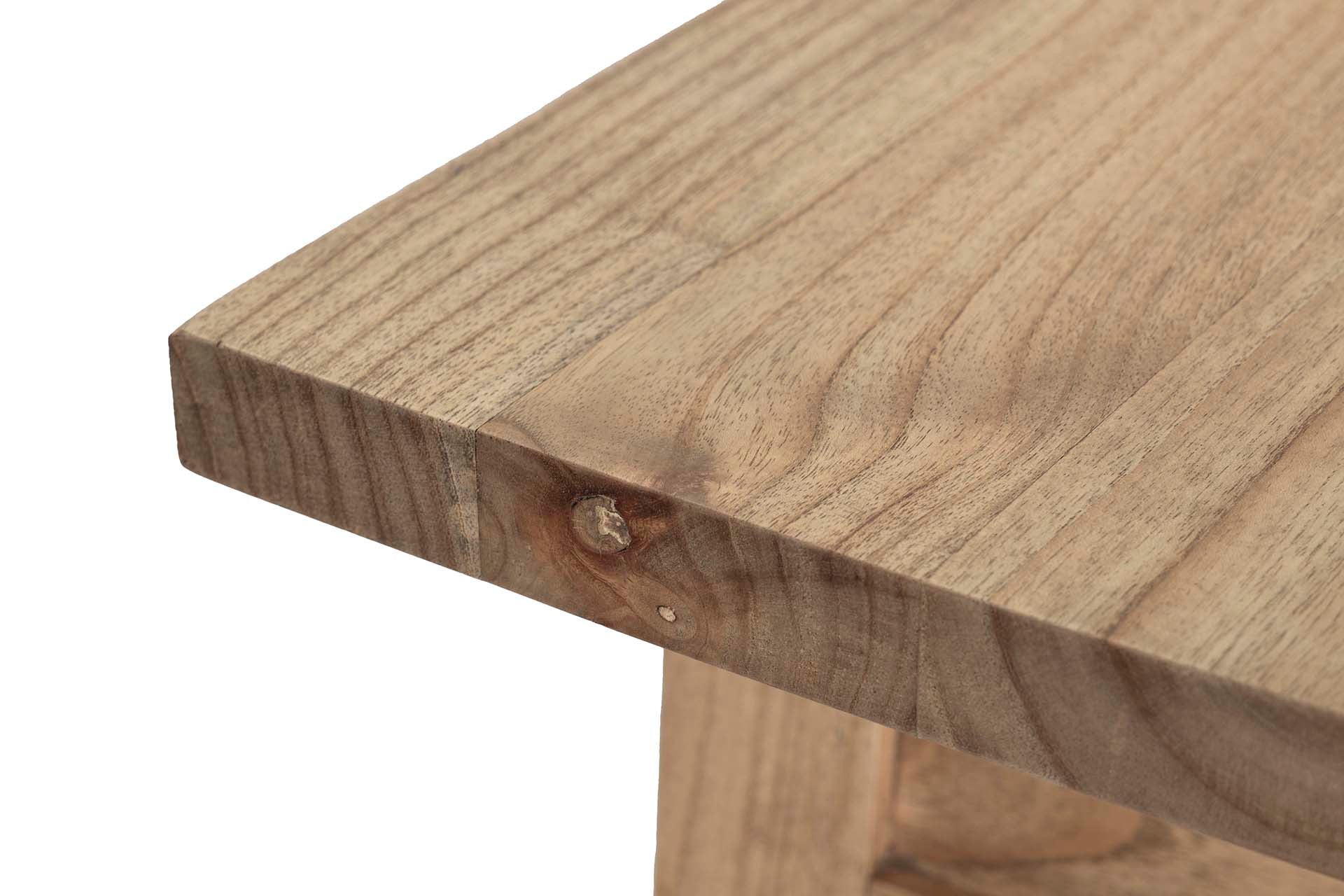 CONSOLA 2 CAJONES MADERA MINDI MARRON 90x30x80 CM