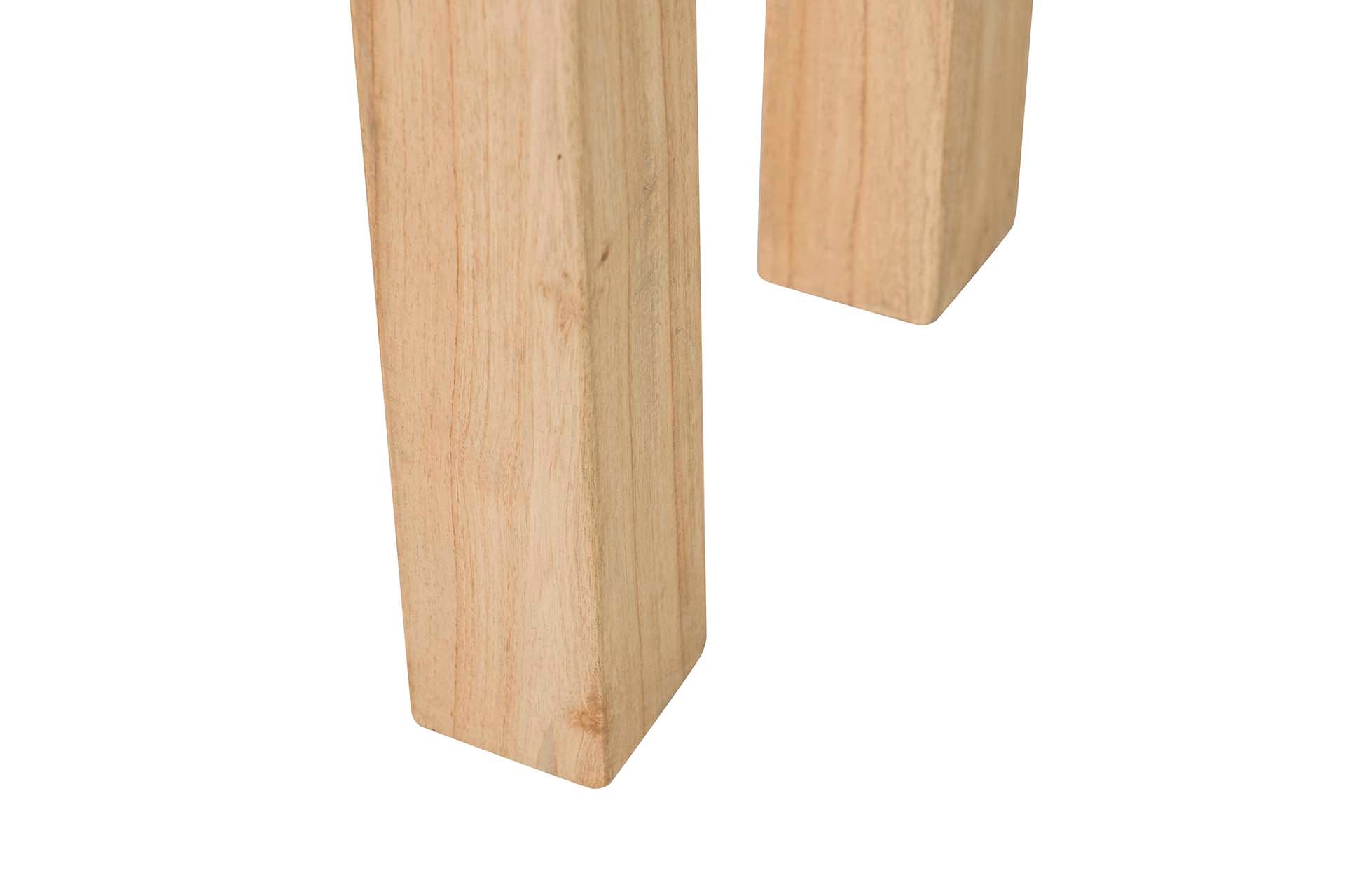 CONSOLA 2 CAJONES MADERA MINDI MARRON 90x30x80 CM