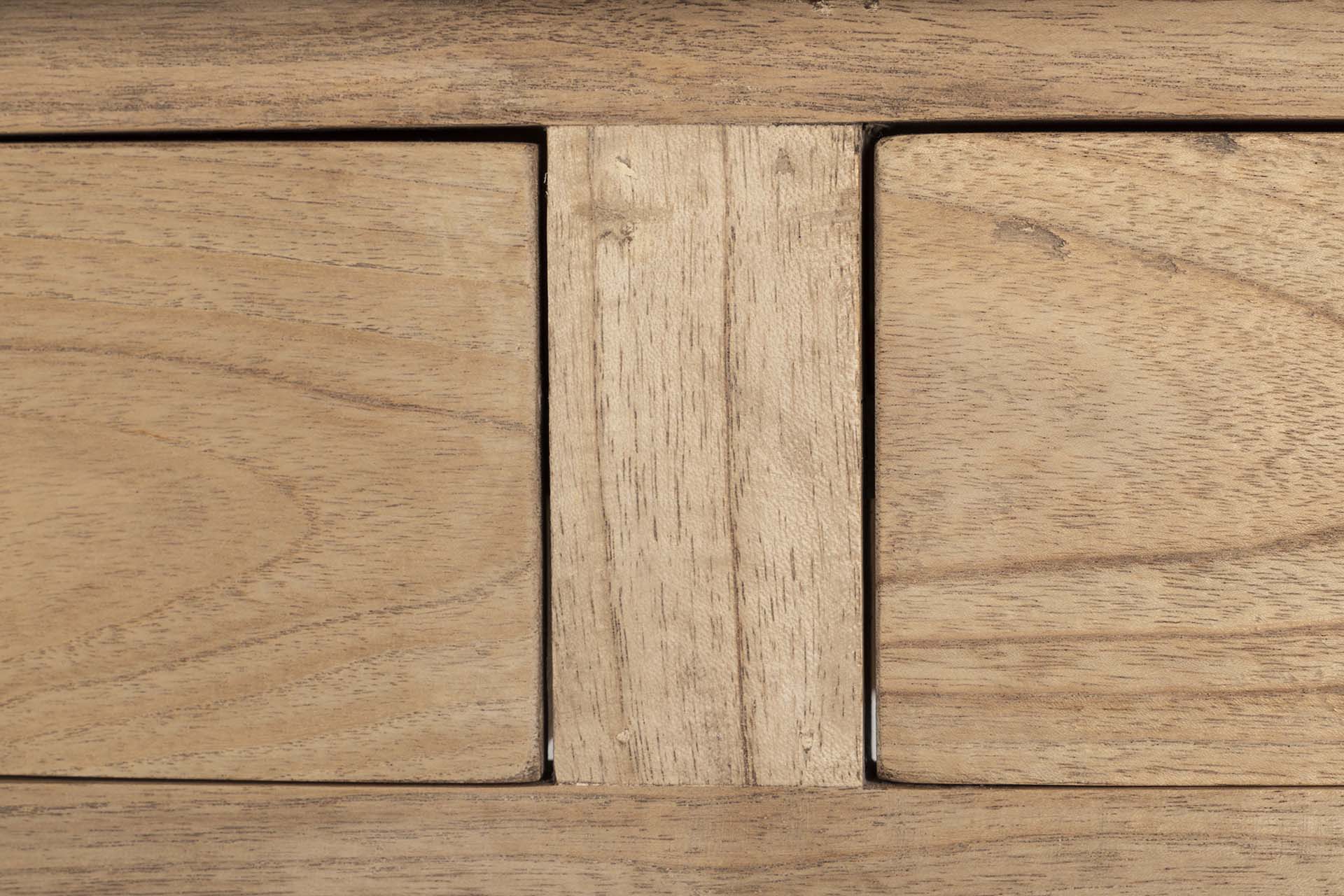 CONSOLA 2 CAJONES MADERA MINDI NATURAL 90x30x80 CM