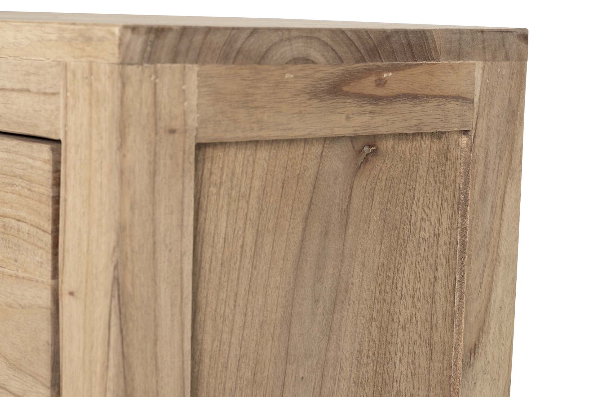 MESITA DE NOCHE 3 CAJONES MADERA MINDI 45x30x66 CM