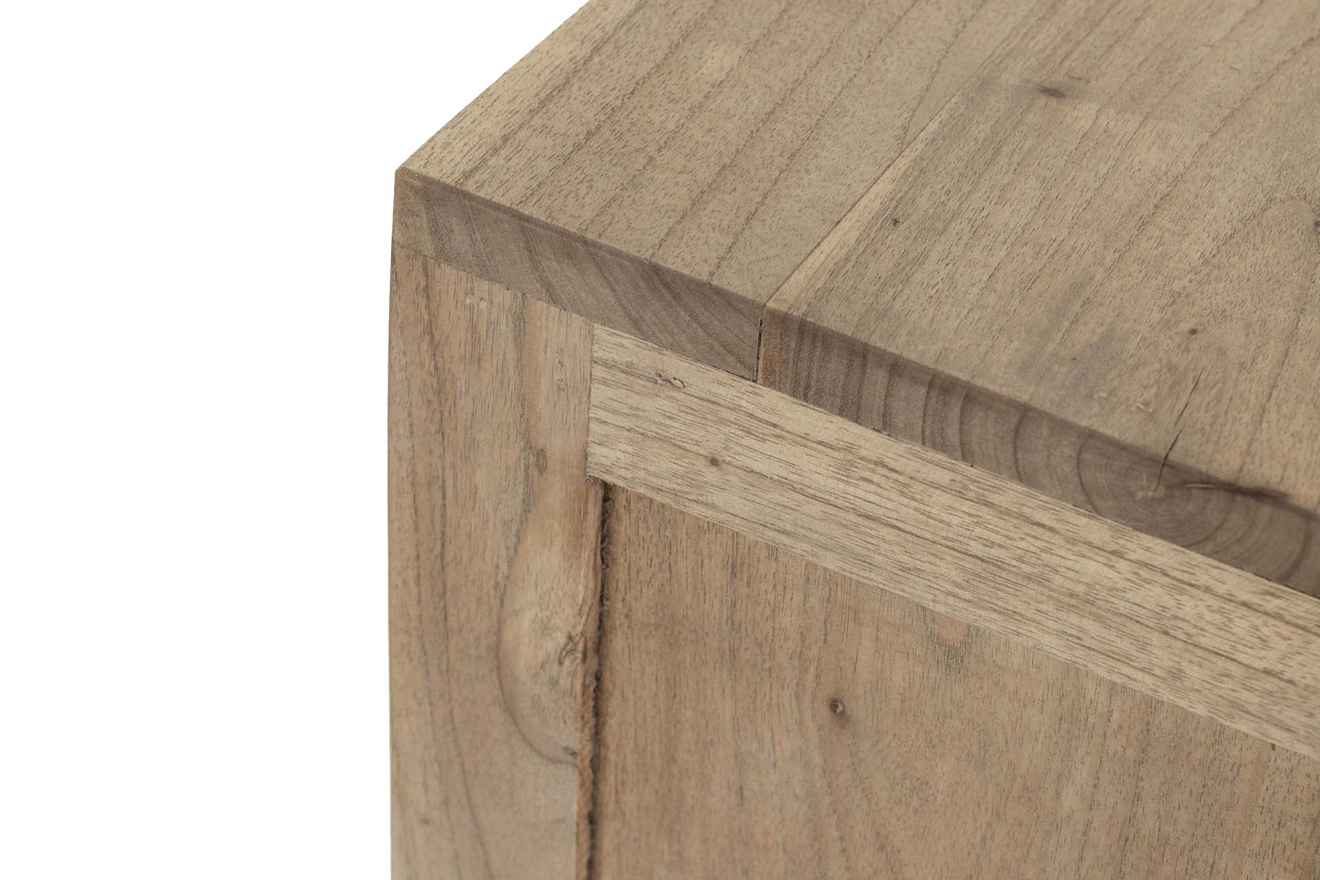 MESITA DE NOCHE 3 CAJONES MADERA MINDI 45x30x66 CM