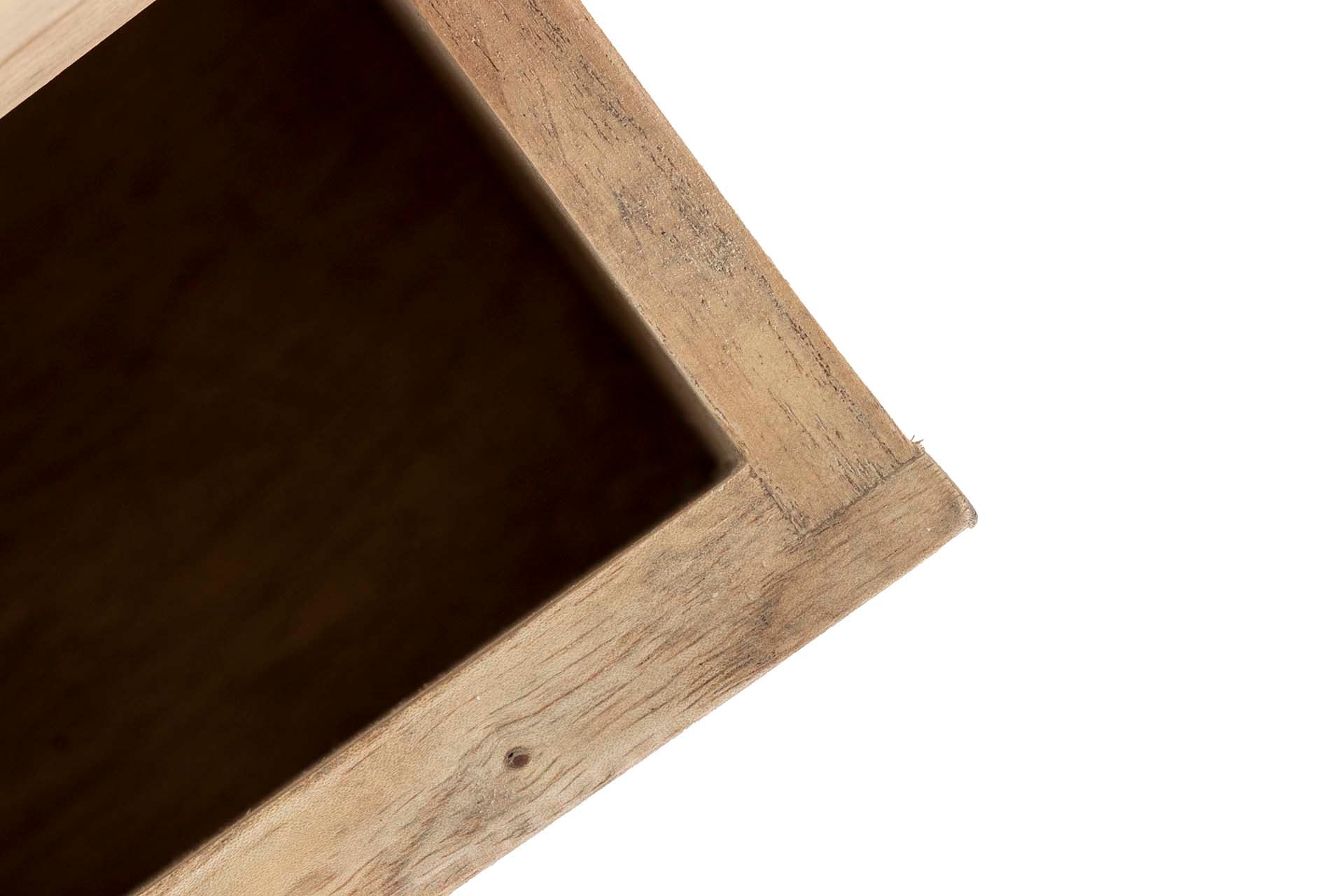 MESITA DE NOCHE 3 CAJONES MADERA MINDI 45x30x66 CM