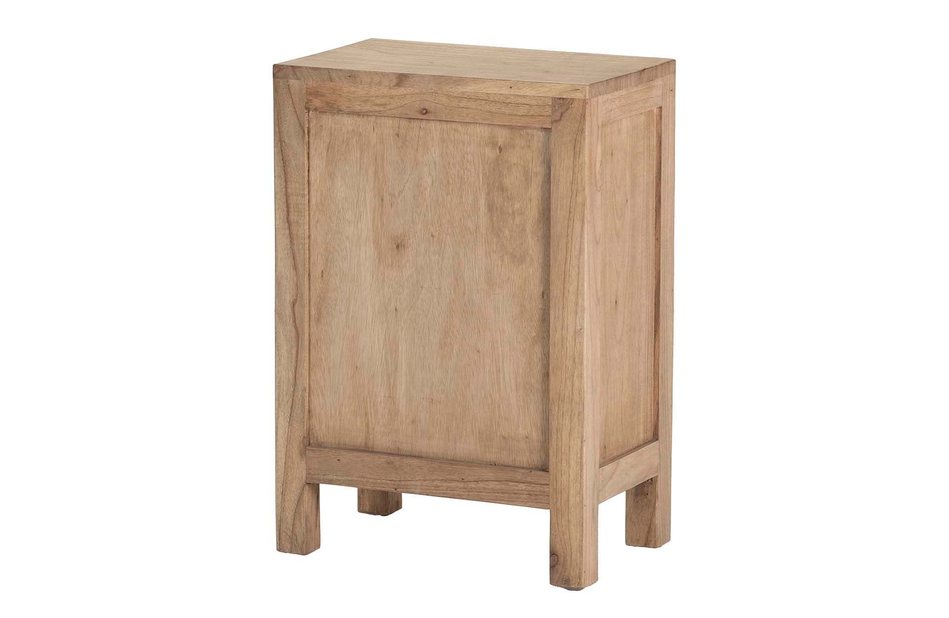 MESITA DE NOCHE 3 CAJONES MADERA MINDI 45x30x66 CM