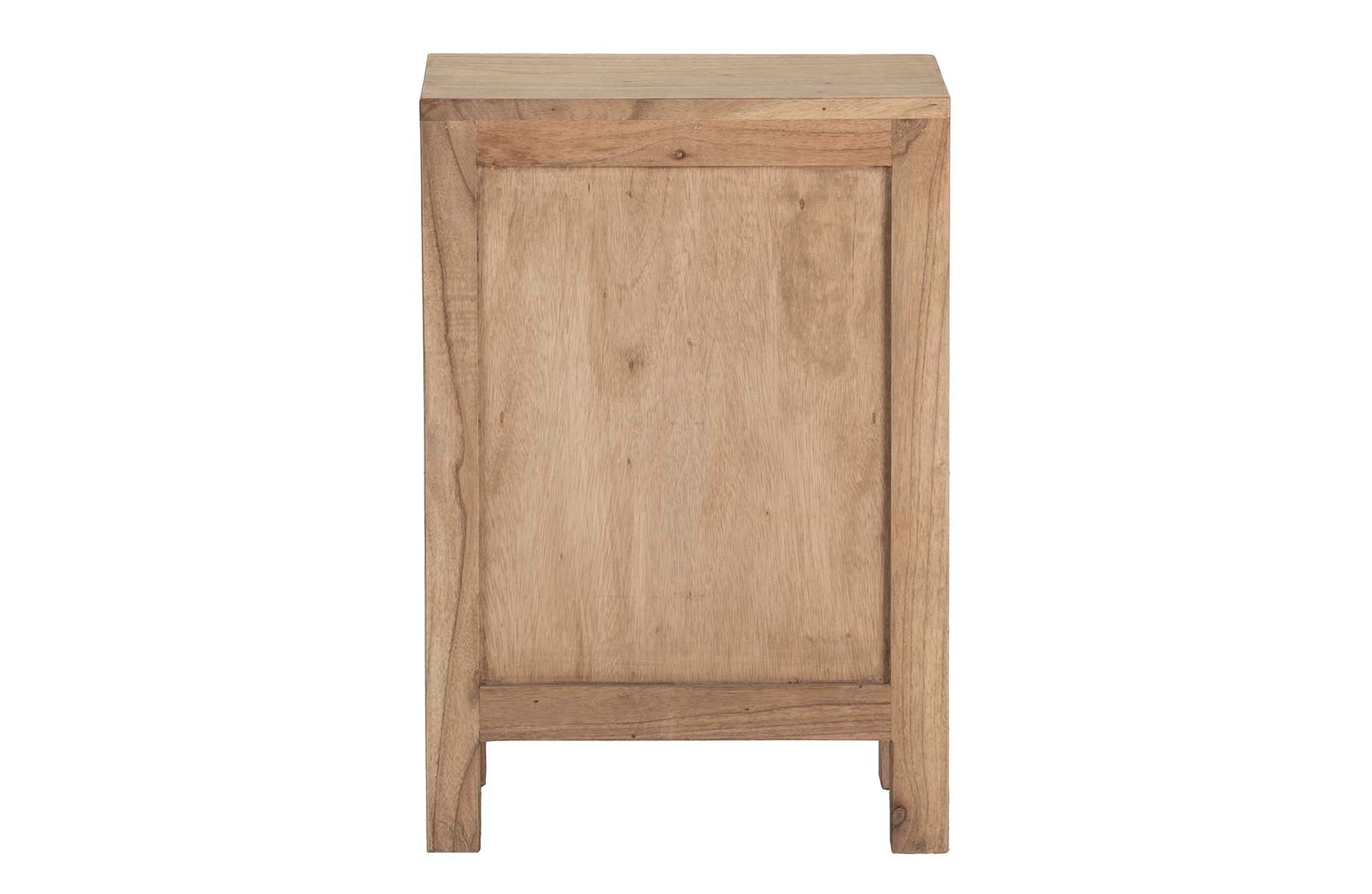 MESITA DE NOCHE 3 CAJONES MADERA MINDI 45x30x66 CM
