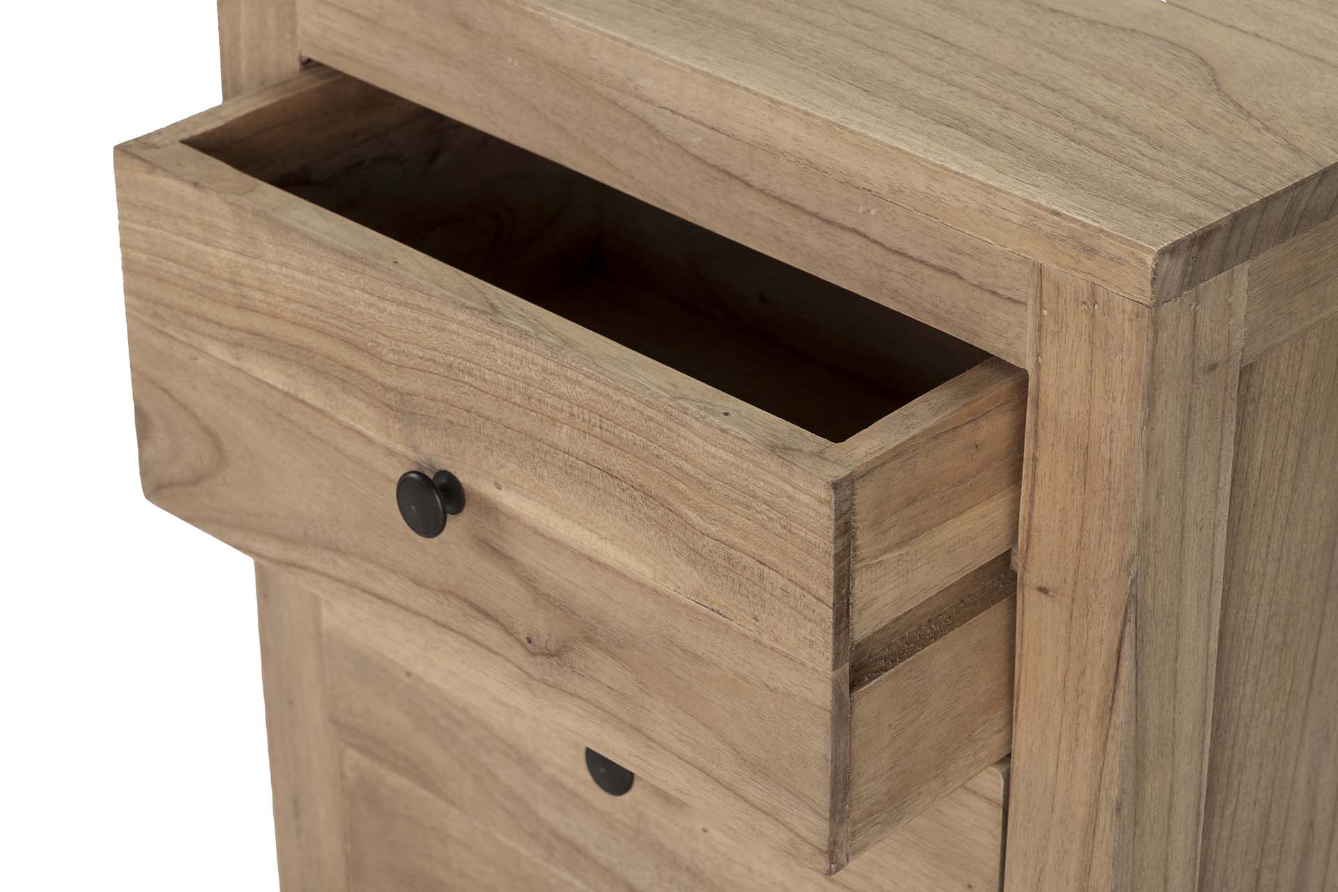 MESITA DE NOCHE 3 CAJONES MADERA MINDI 45x30x66 CM
