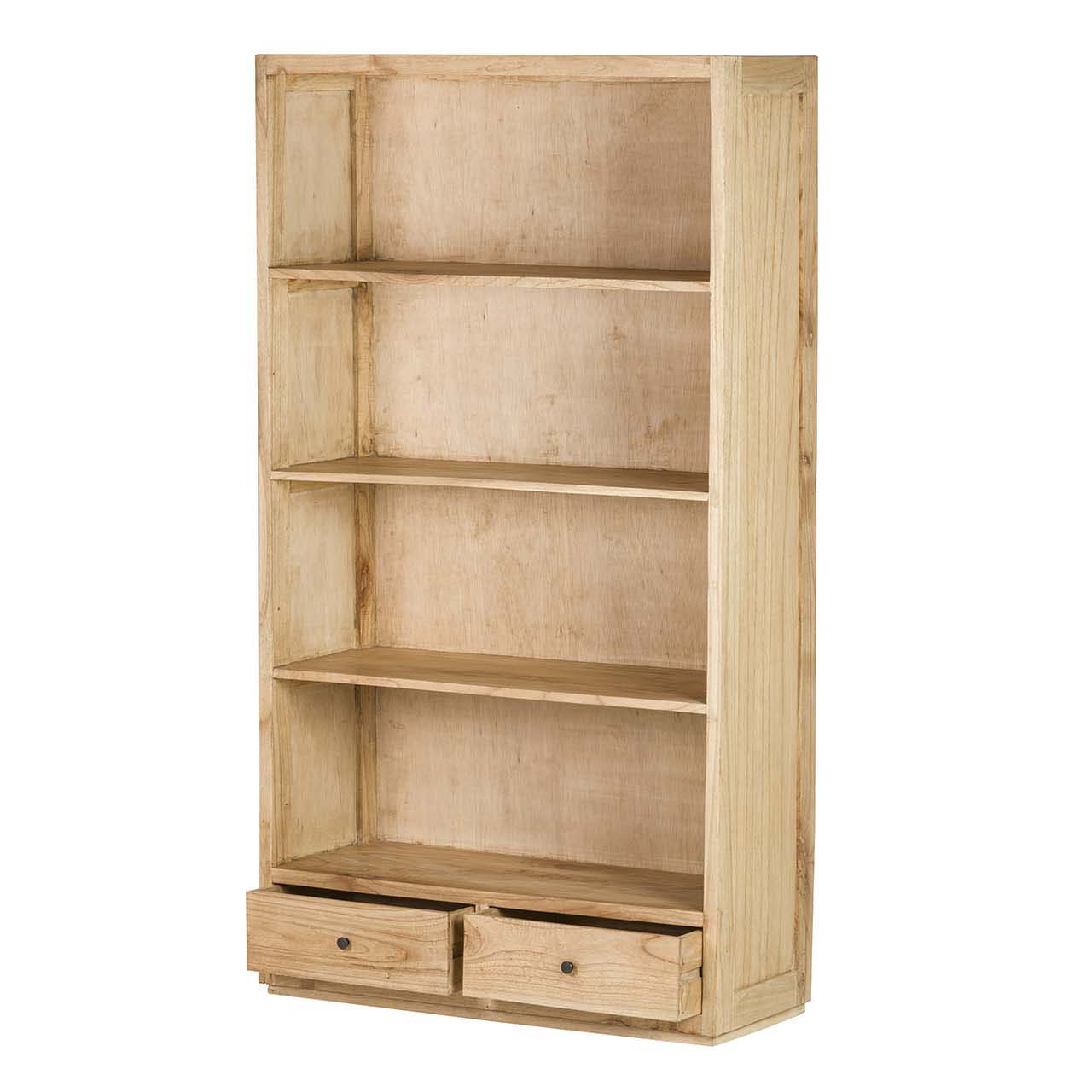 LIBRERO MADERA MINDI MARRON 100x40x185 CM