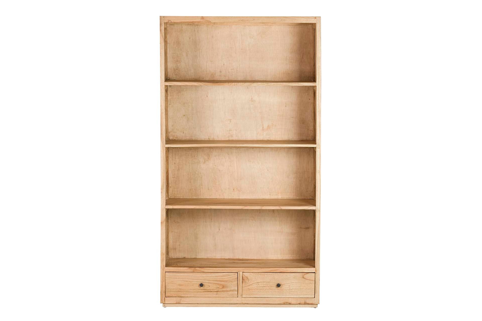 LIBRERO MADERA MINDI MARRON 100x40x185 CM