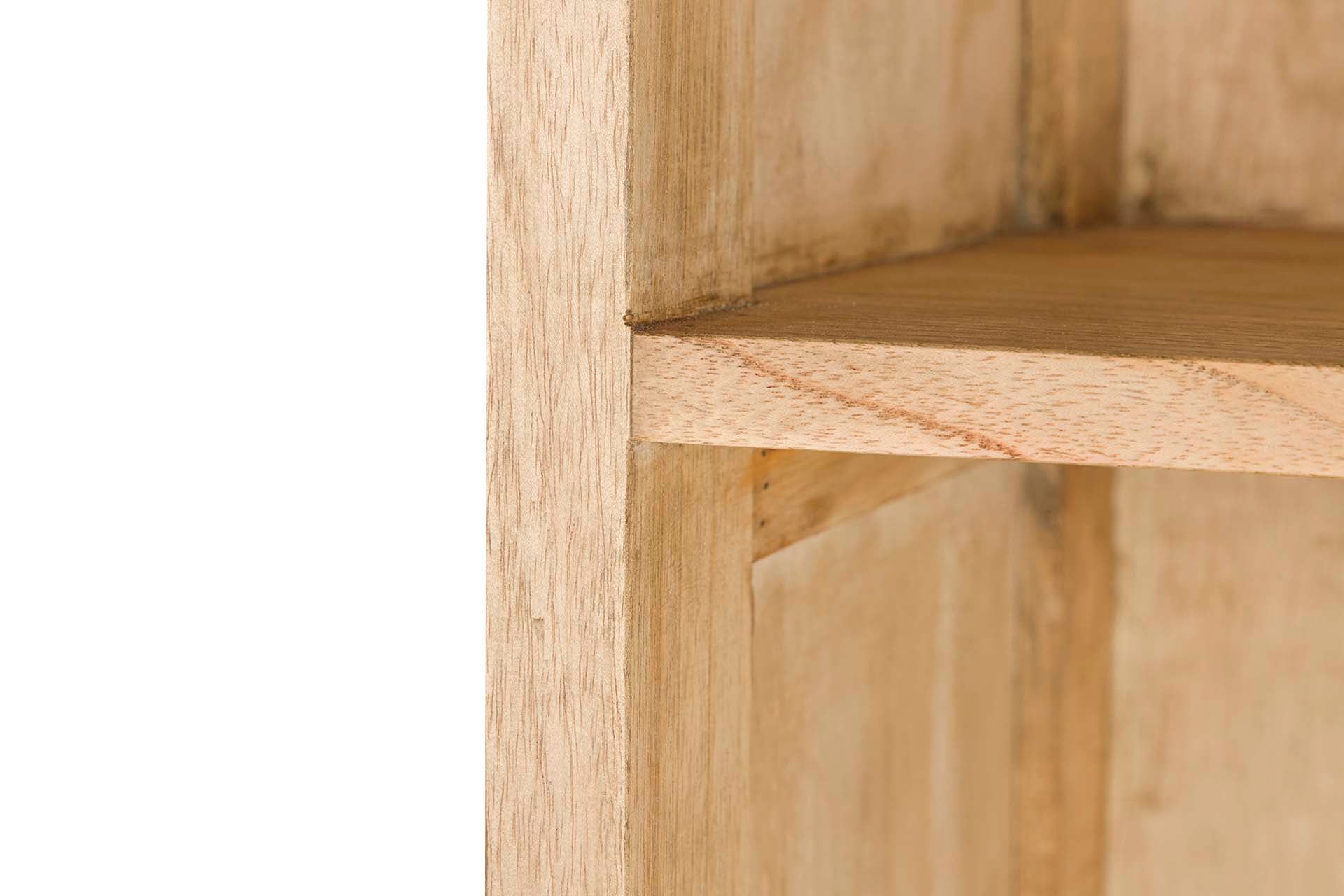 LIBRERO MADERA MINDI MARRON 100x40x185 CM