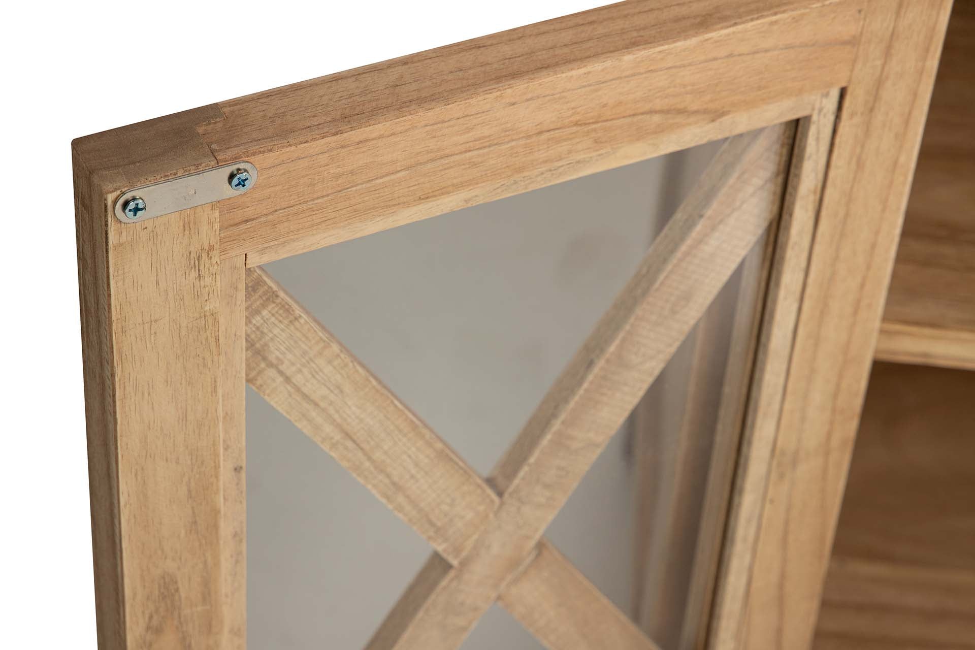 APARADOR MADERA MINDI CRISTAL MARRON 140x40x82 CM