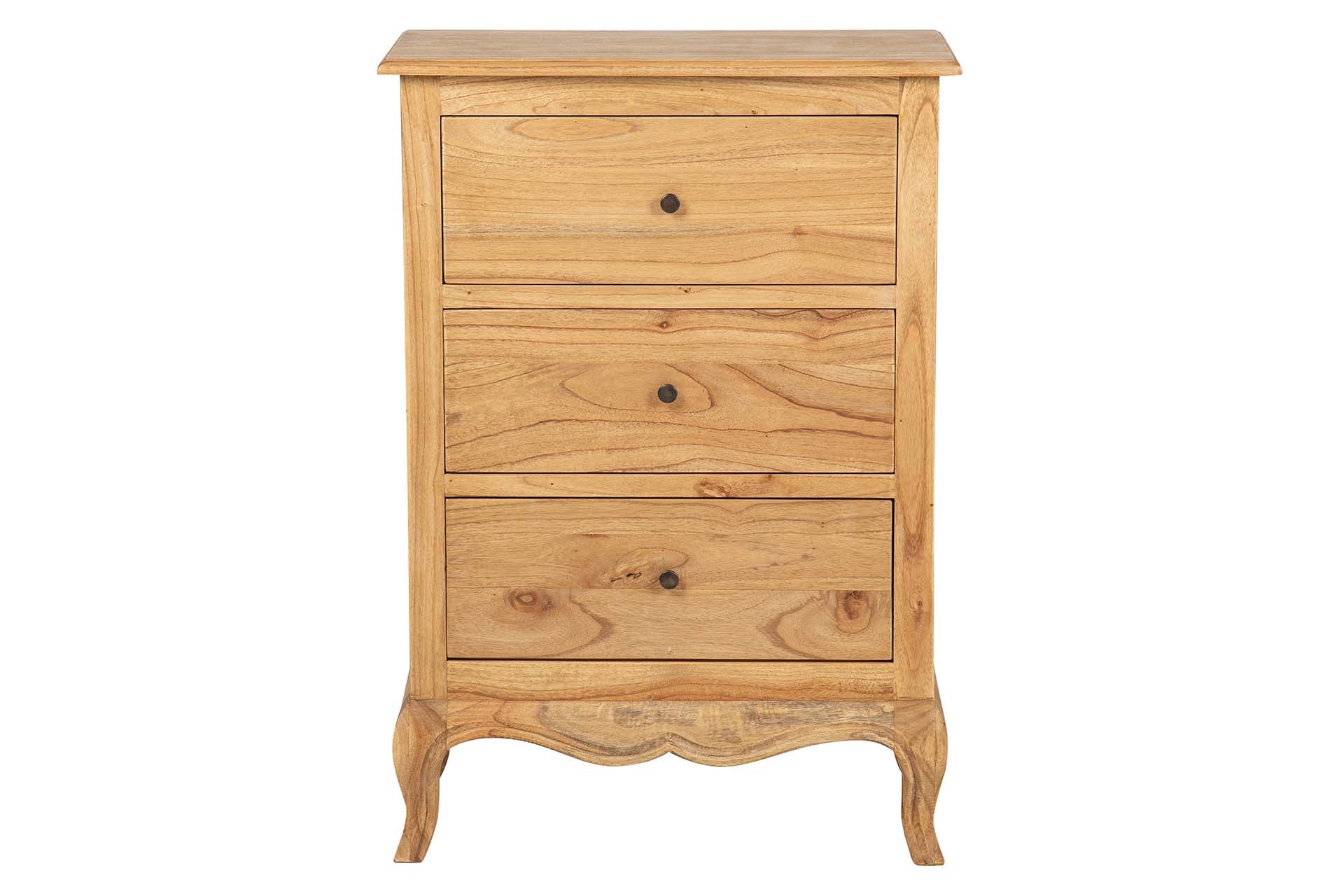 SINFONIER 3 CAJONES MADERA MINDI 70x40x100 CM