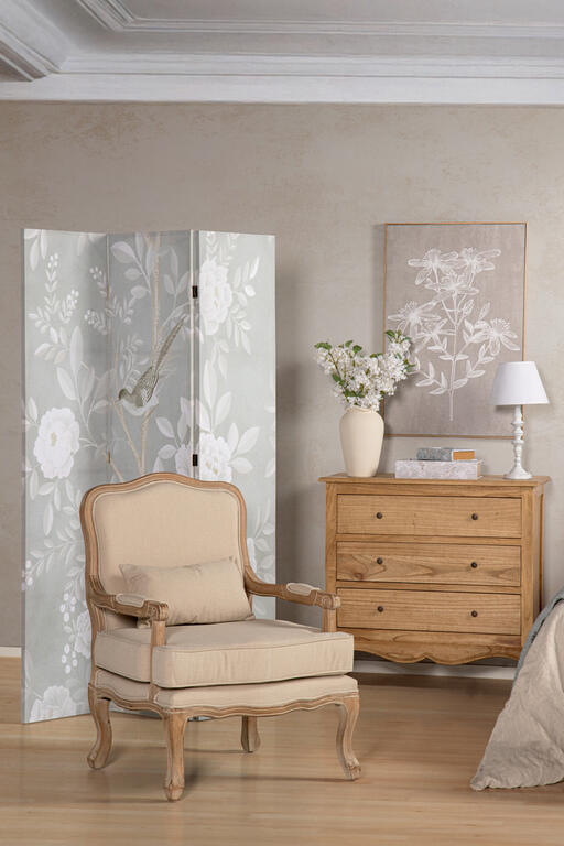 COMODA 3 CAJONES MADERA MINDI MARRON 90x40x85 CM