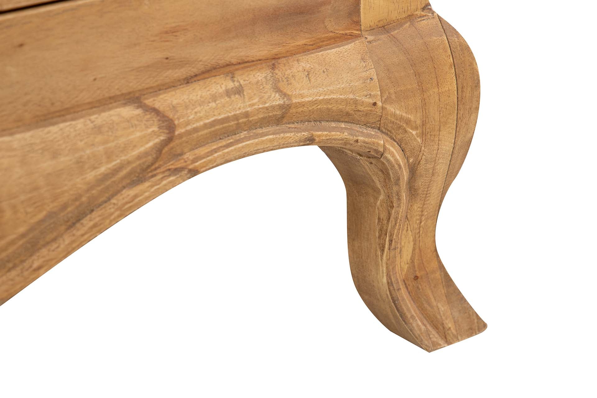 COMODA 3 CAJONES MADERA MINDI MARRON 90x40x85 CM