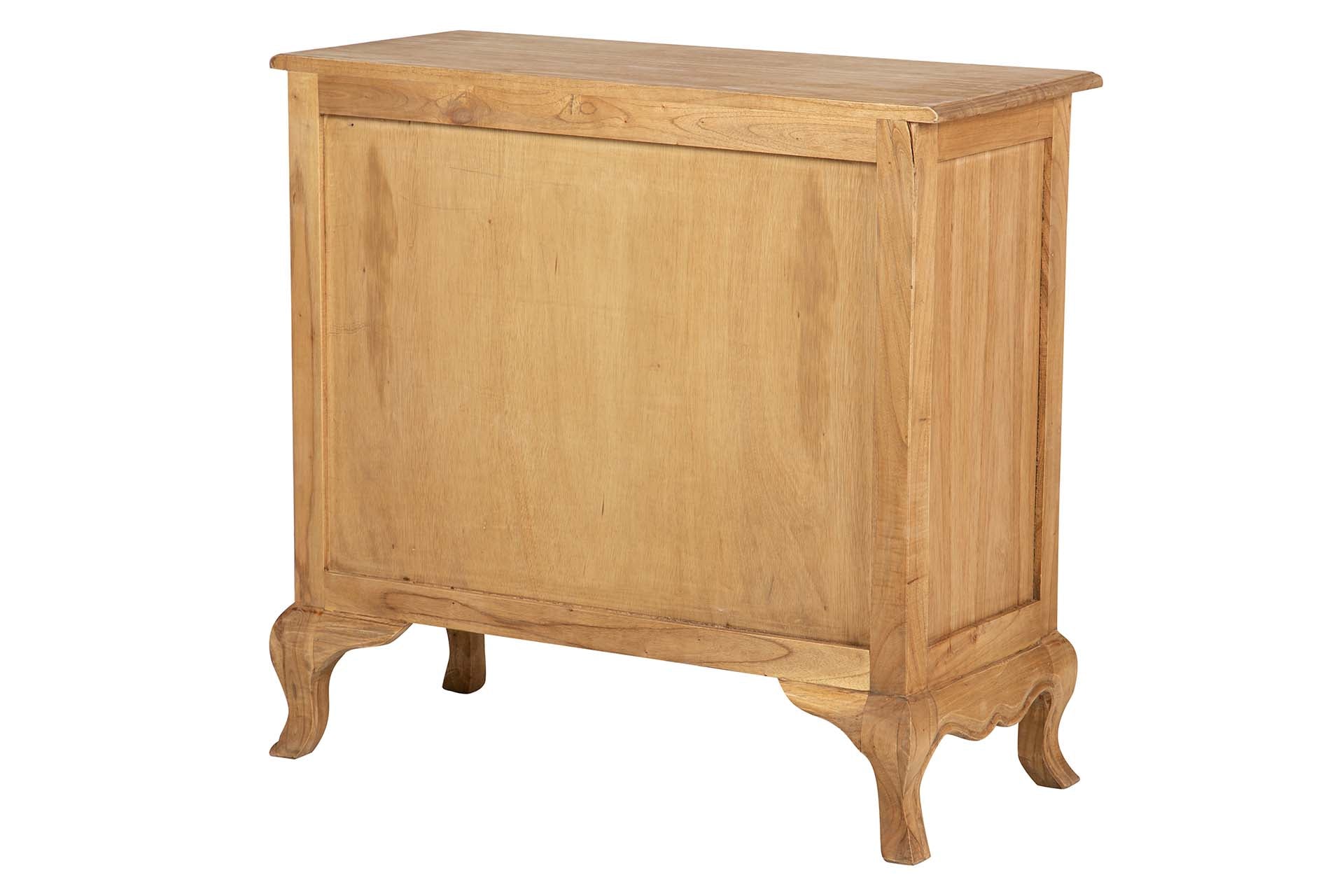 COMODA 3 CAJONES MADERA MINDI MARRON 90x40x85 CM