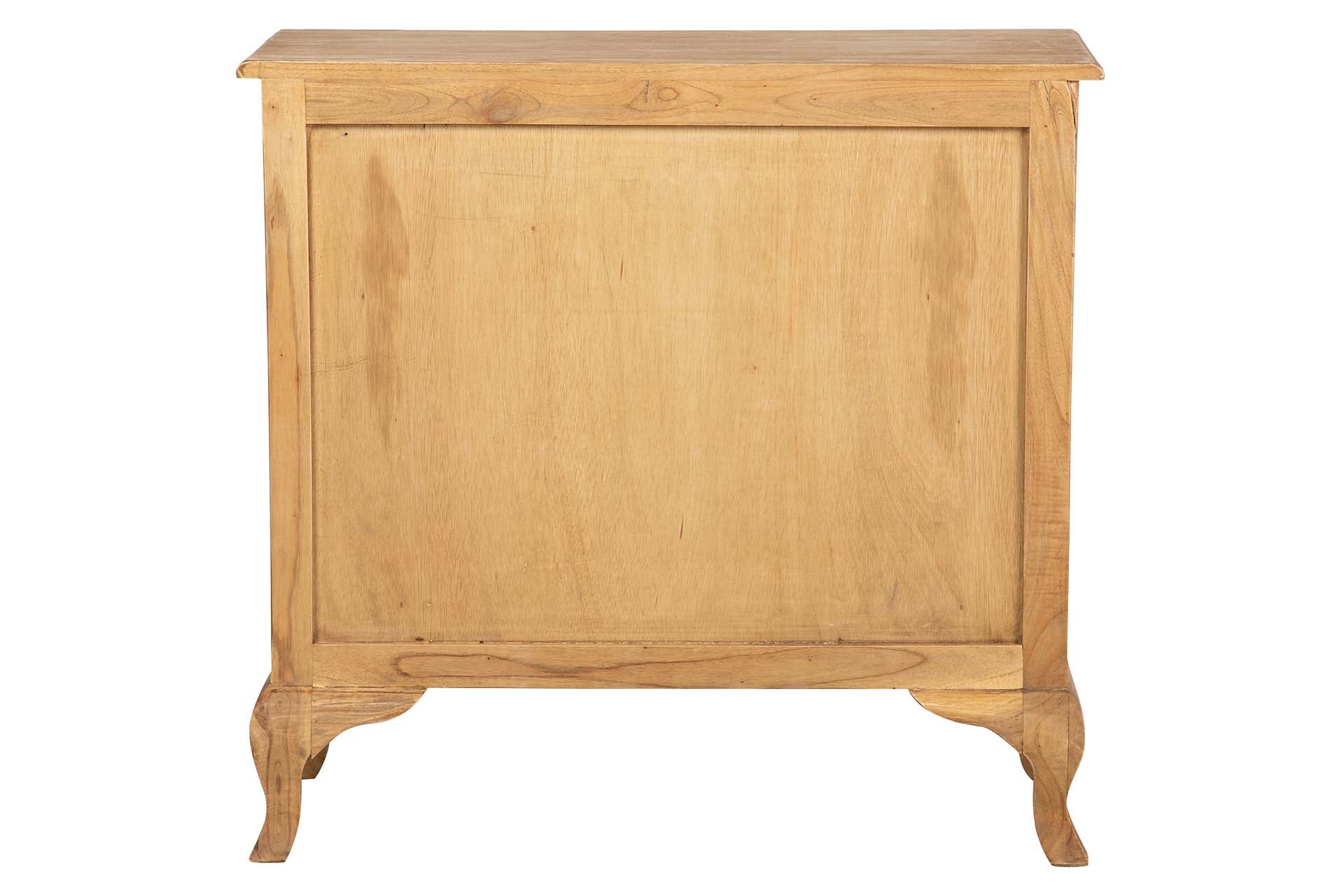 COMODA 3 CAJONES MADERA MINDI MARRON 90x40x85 CM
