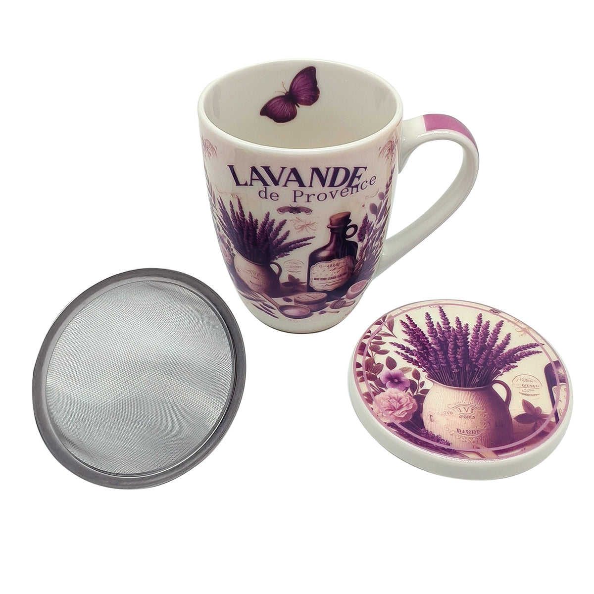 Mug Lavanda 2 Dif. C/Caja Regalo