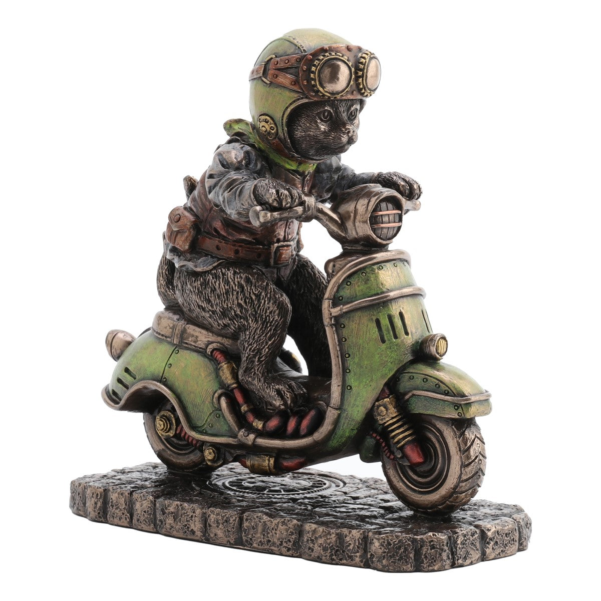 Gato Steampunk Moto Scooter