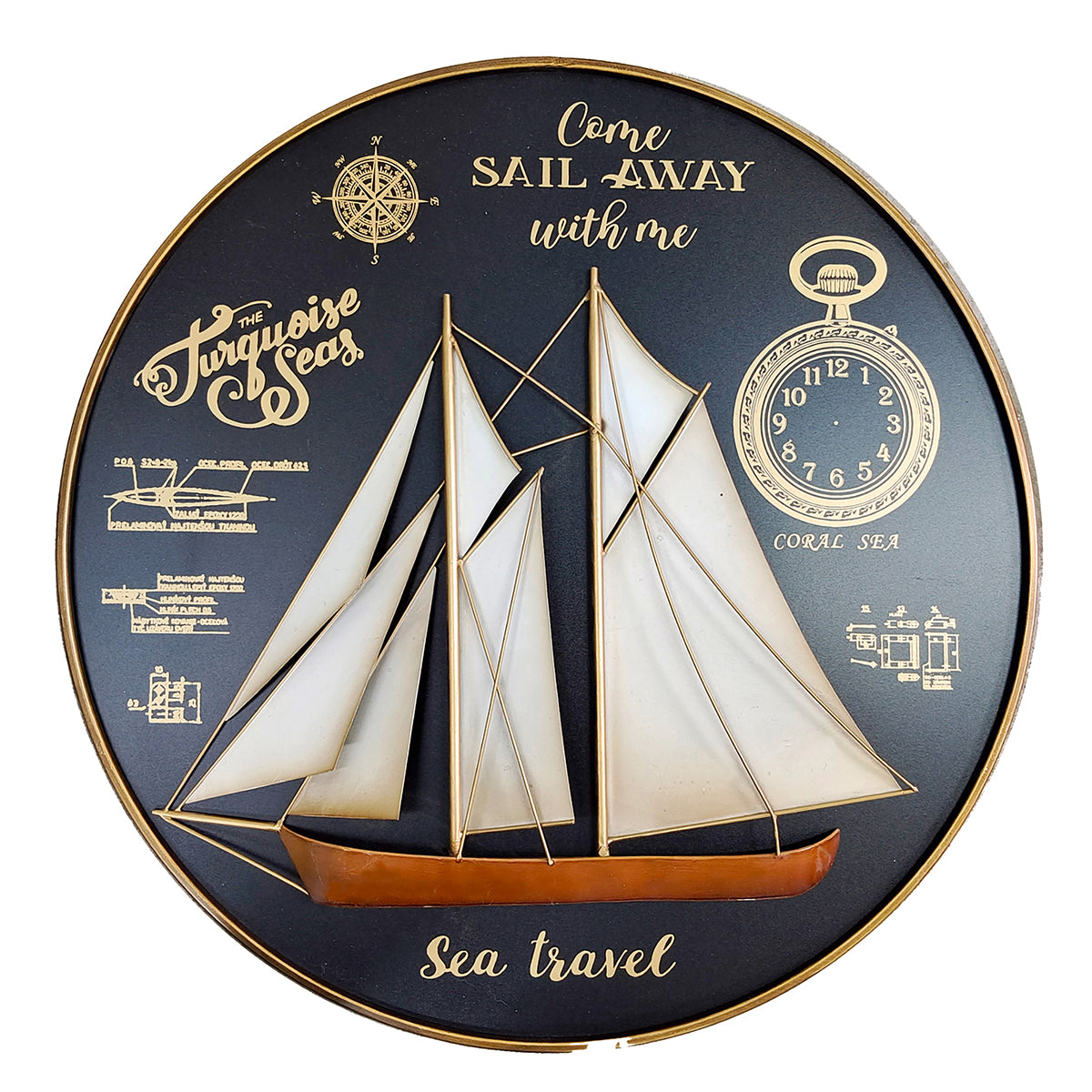 Adorno Pared Barco Velero