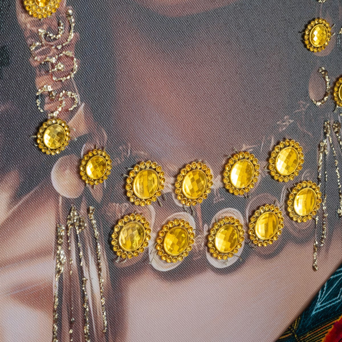 Cuadro Africana 80X80Cm