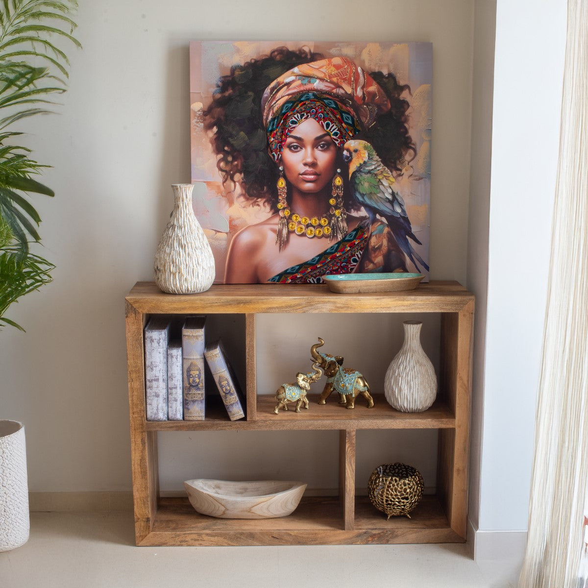 Cuadro Africana 80X80Cm