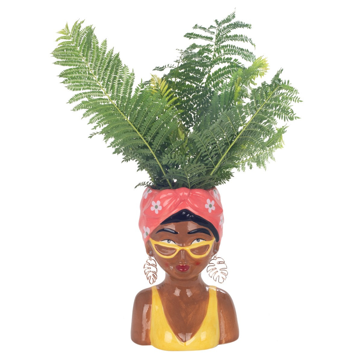 Woman Bust Vase Size 2 Diff.