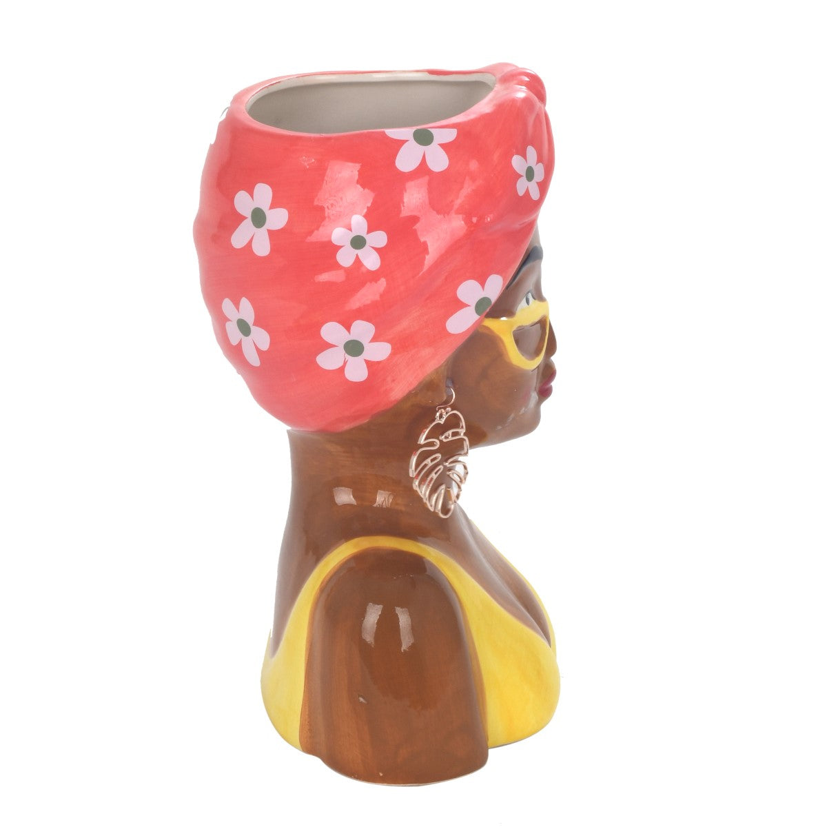 Woman Bust Vase Size 2 Diff.