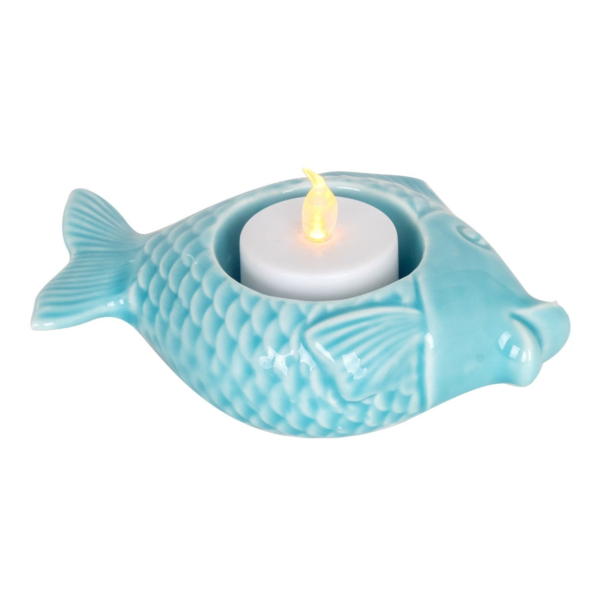Porta-velas em formato de peixe 2 Dif.