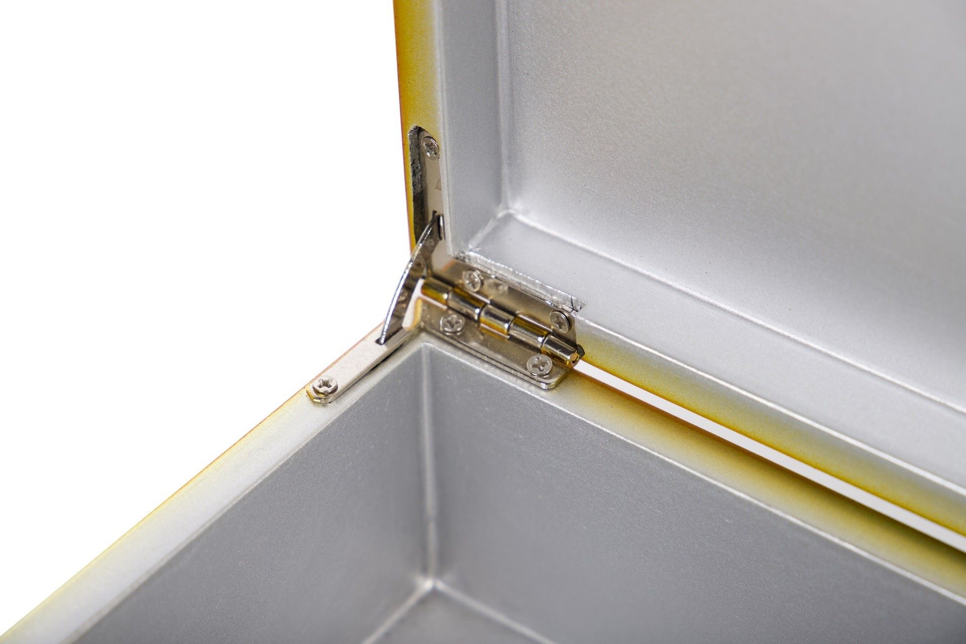 SET OF 2 GOLDEN GREEN WOODEN BOXES 25x15x11-20x12x8CM