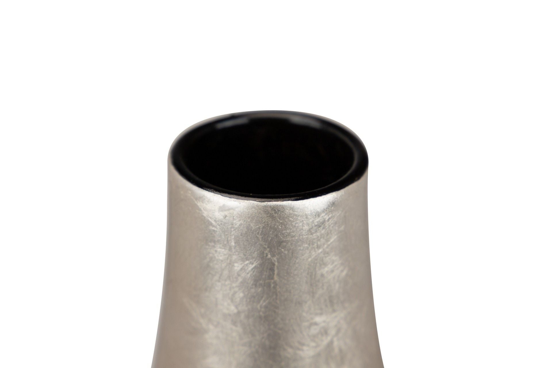 JARRON CERAM. LACADA PLATA MARRON 19,5x19,5x59 CM