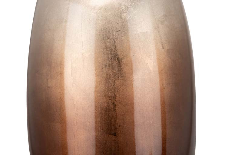 JARRON CERAM. LACADA PLATA MARRON 19,5x19,5x59 CM