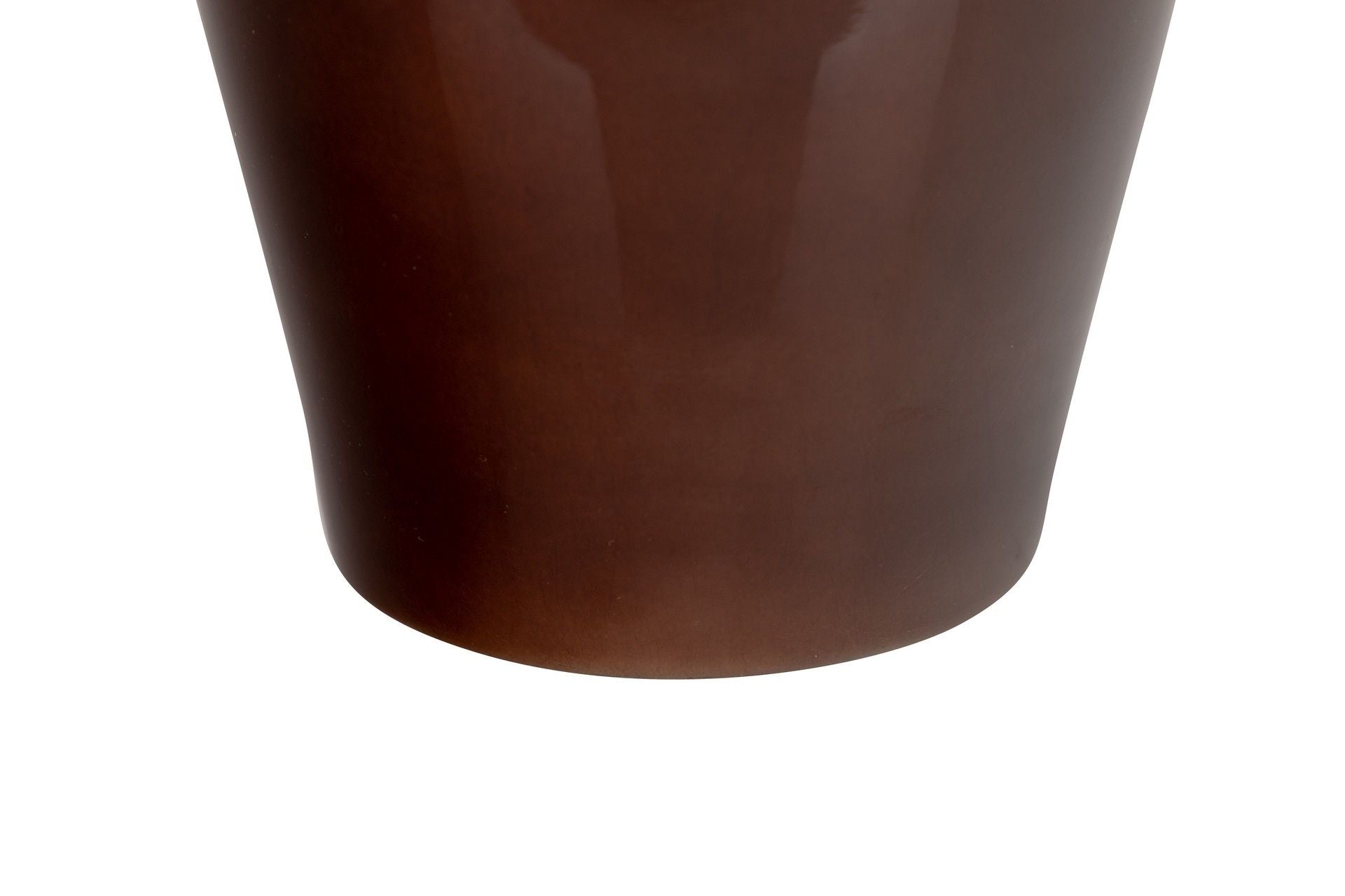 JARRON CERAM. LACADA PLATA MARRON 19,5x19,5x59 CM