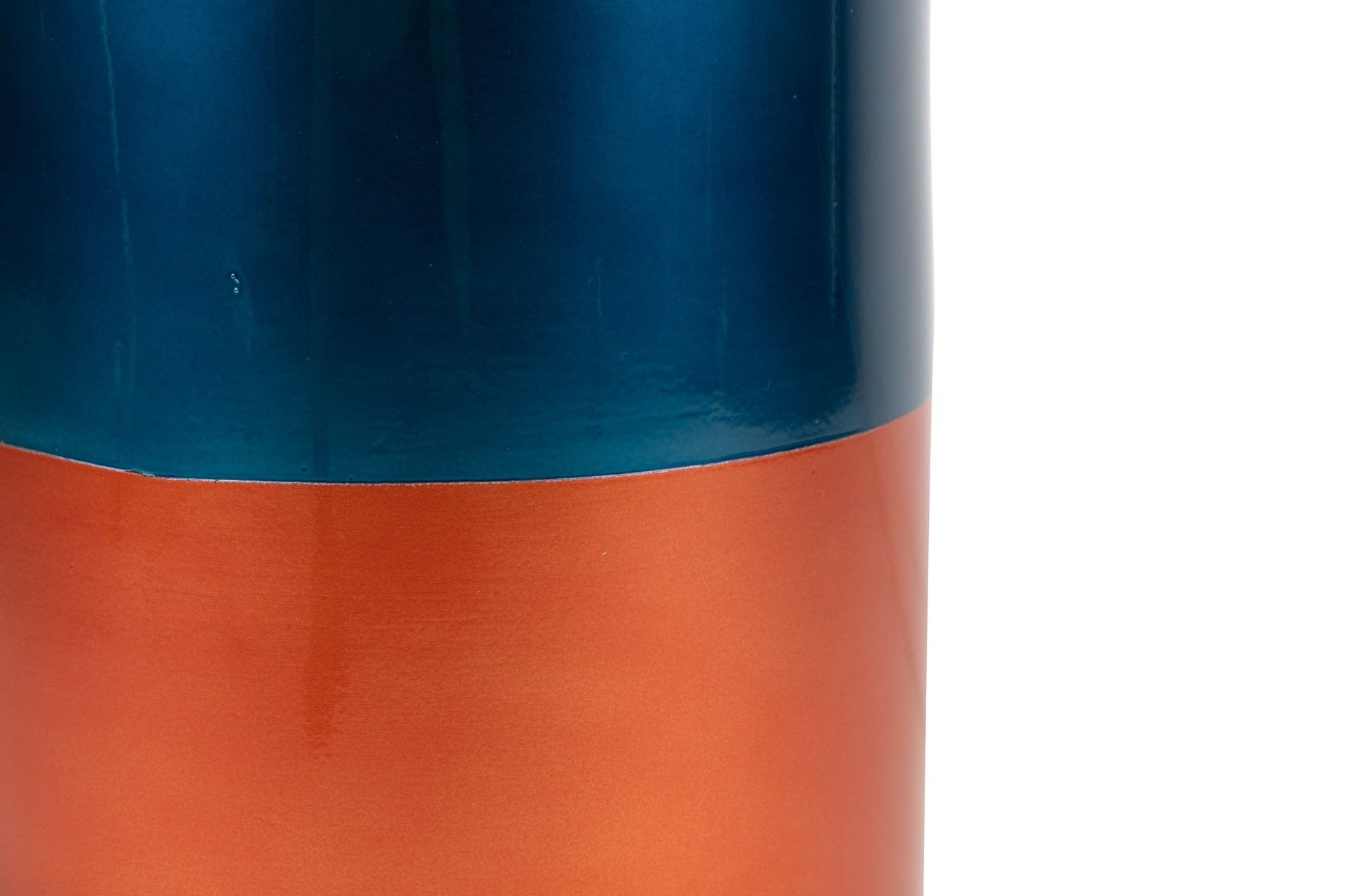 BLUE ORANGE LACQUERED CERAMIC UMBRELLA STAND 21x21x50 CM