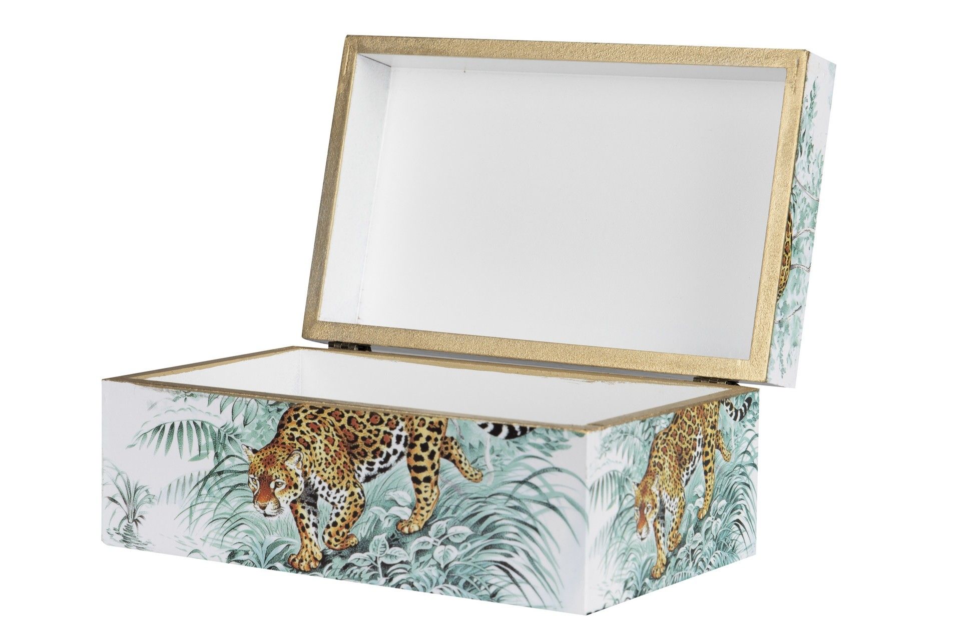 SET 2 LEOPARD BOXES 25x15x11/20x12x8 CM