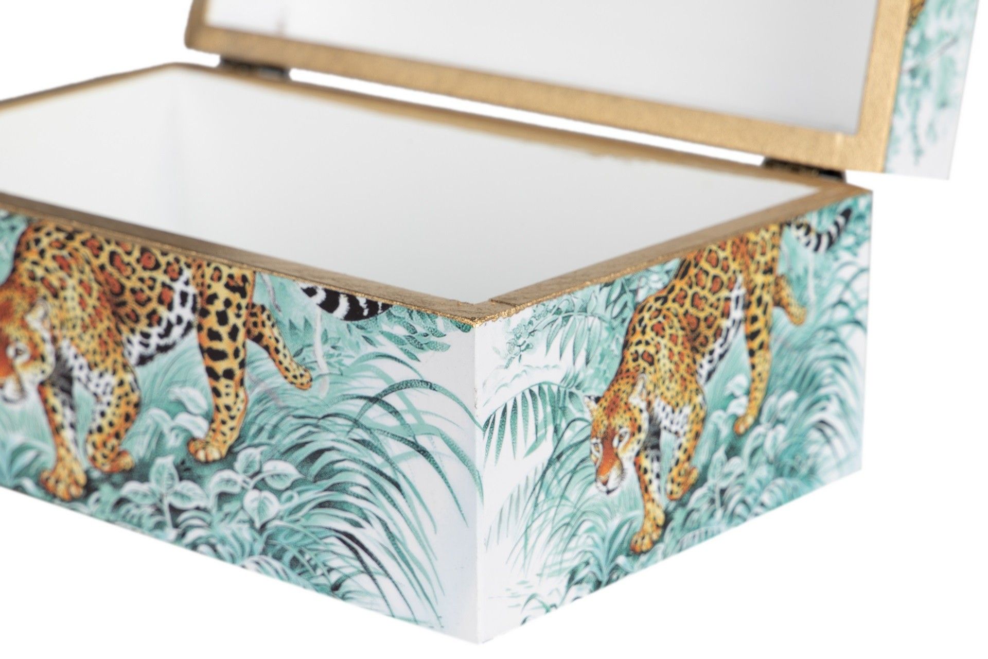 SET 2 LEOPARD BOXES 25x15x11/20x12x8 CM