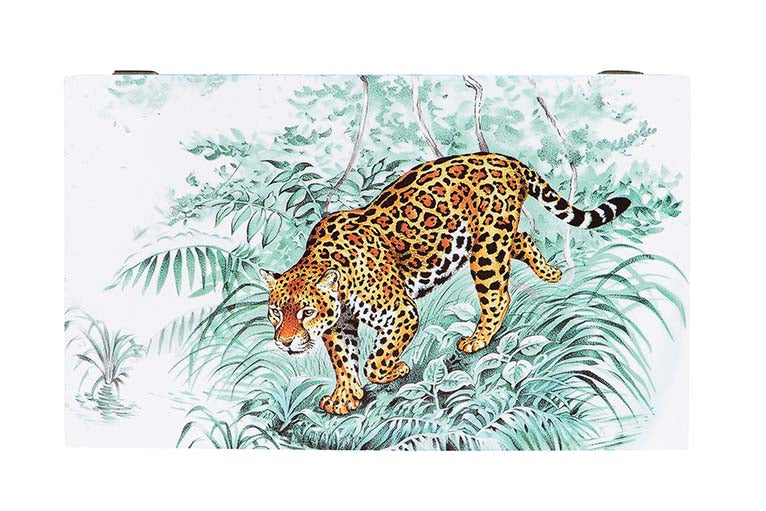 SET 2 LEOPARD BOXES 25x15x11/20x12x8 CM