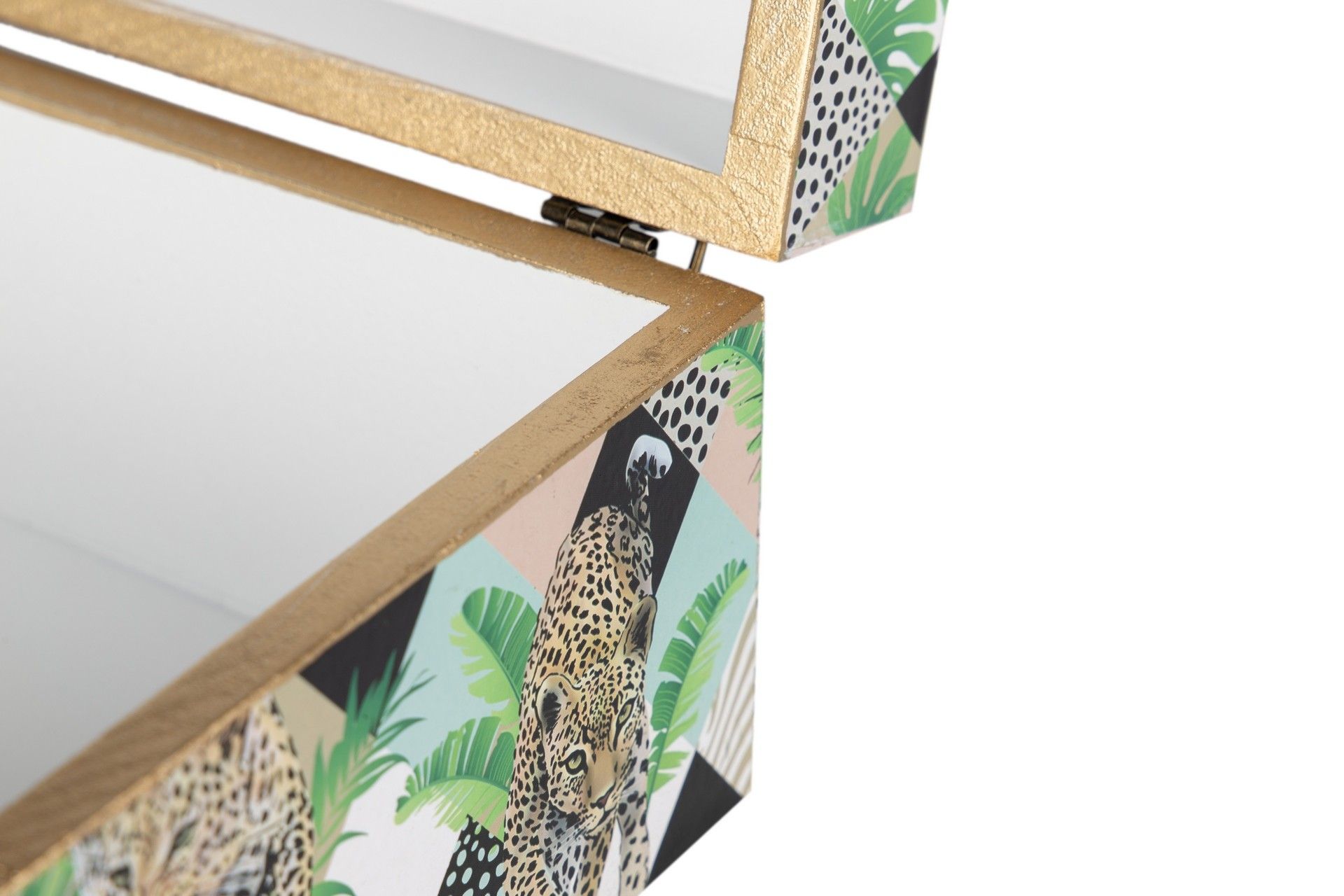 SET 2 LEOPARD BOXES 25x15x11/20x12x8 CM