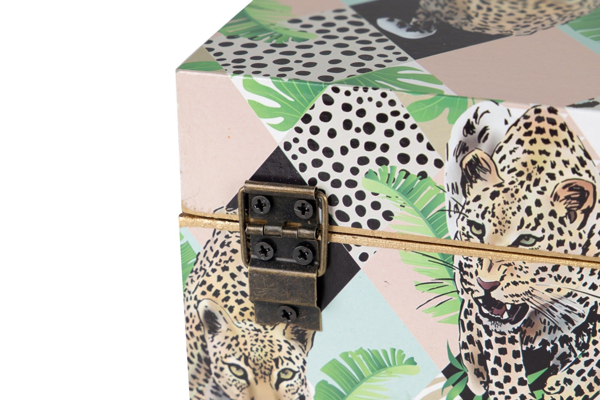 SET 2 LEOPARD BOXES 25x15x11/20x12x8 CM