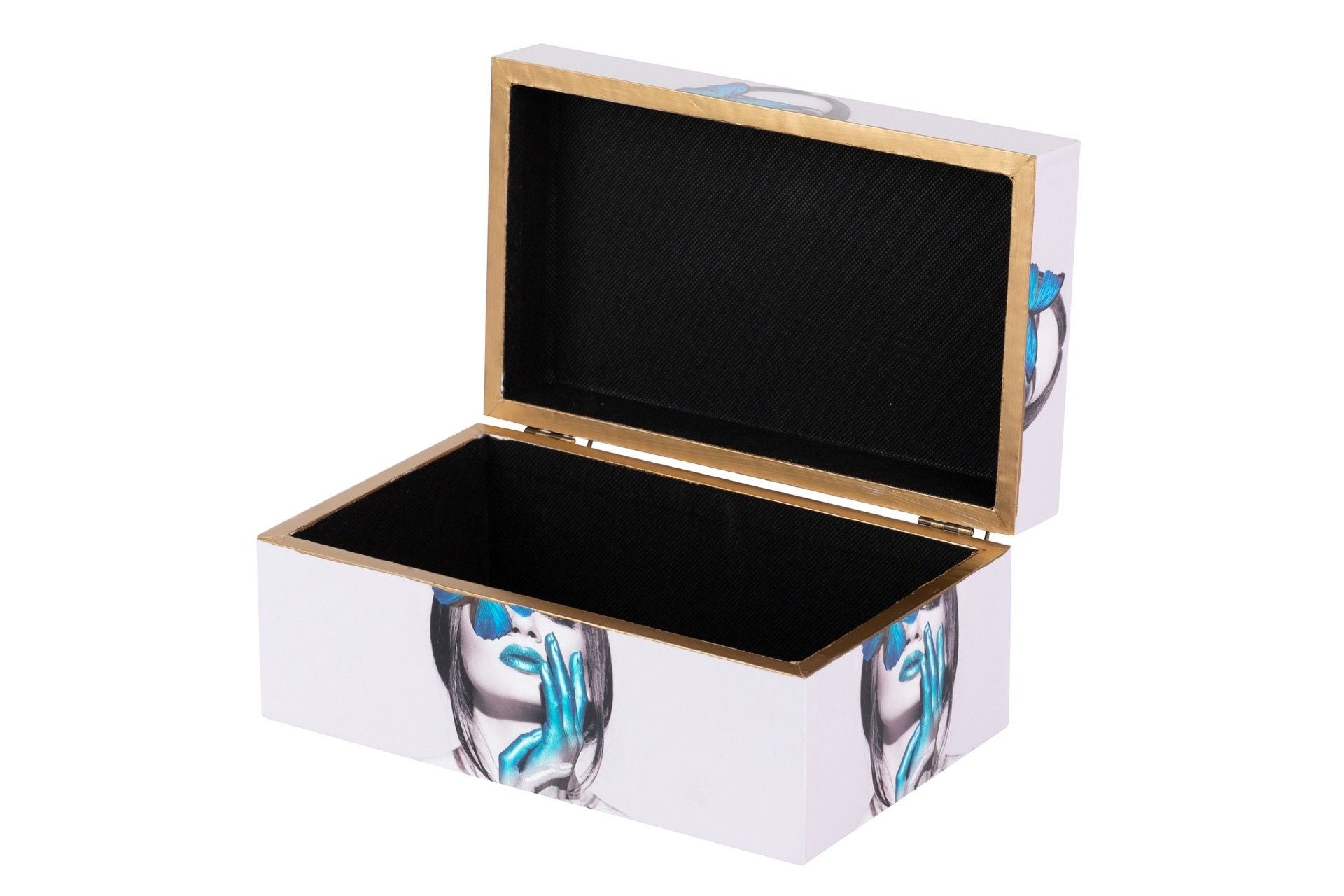 SET OF 2 PORTRAIT BOXES 25x15x11/20x12x8 CM